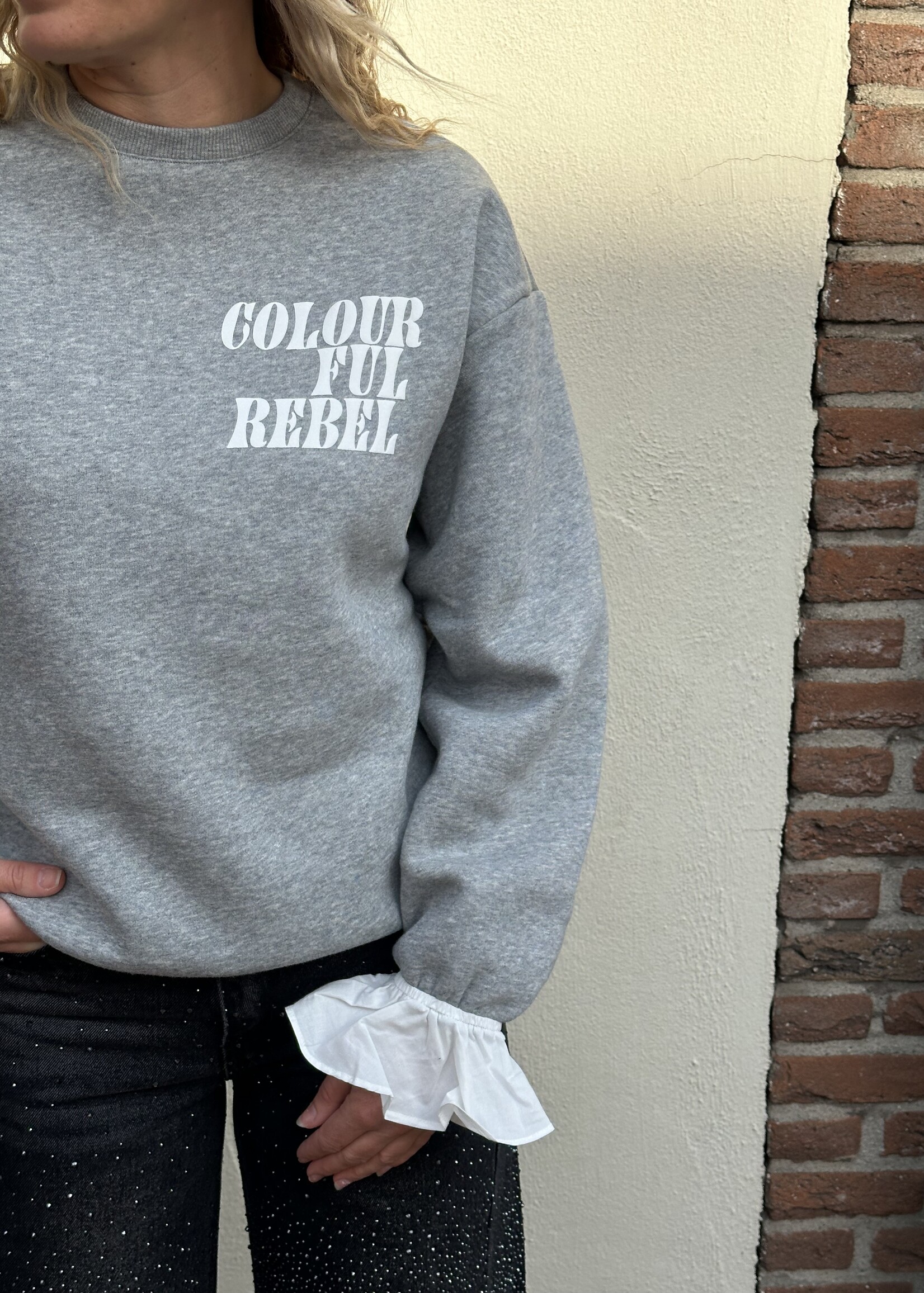 Colourful Rebel Colourful Rebel Poplin sweater -