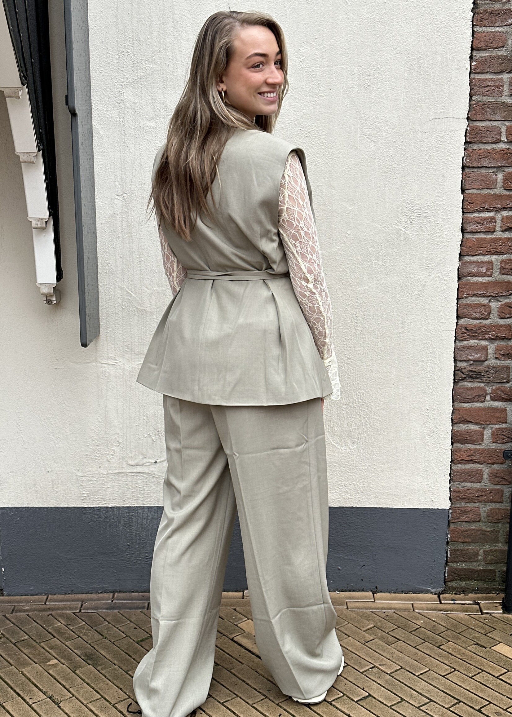 Pantalon Julia - groen -
