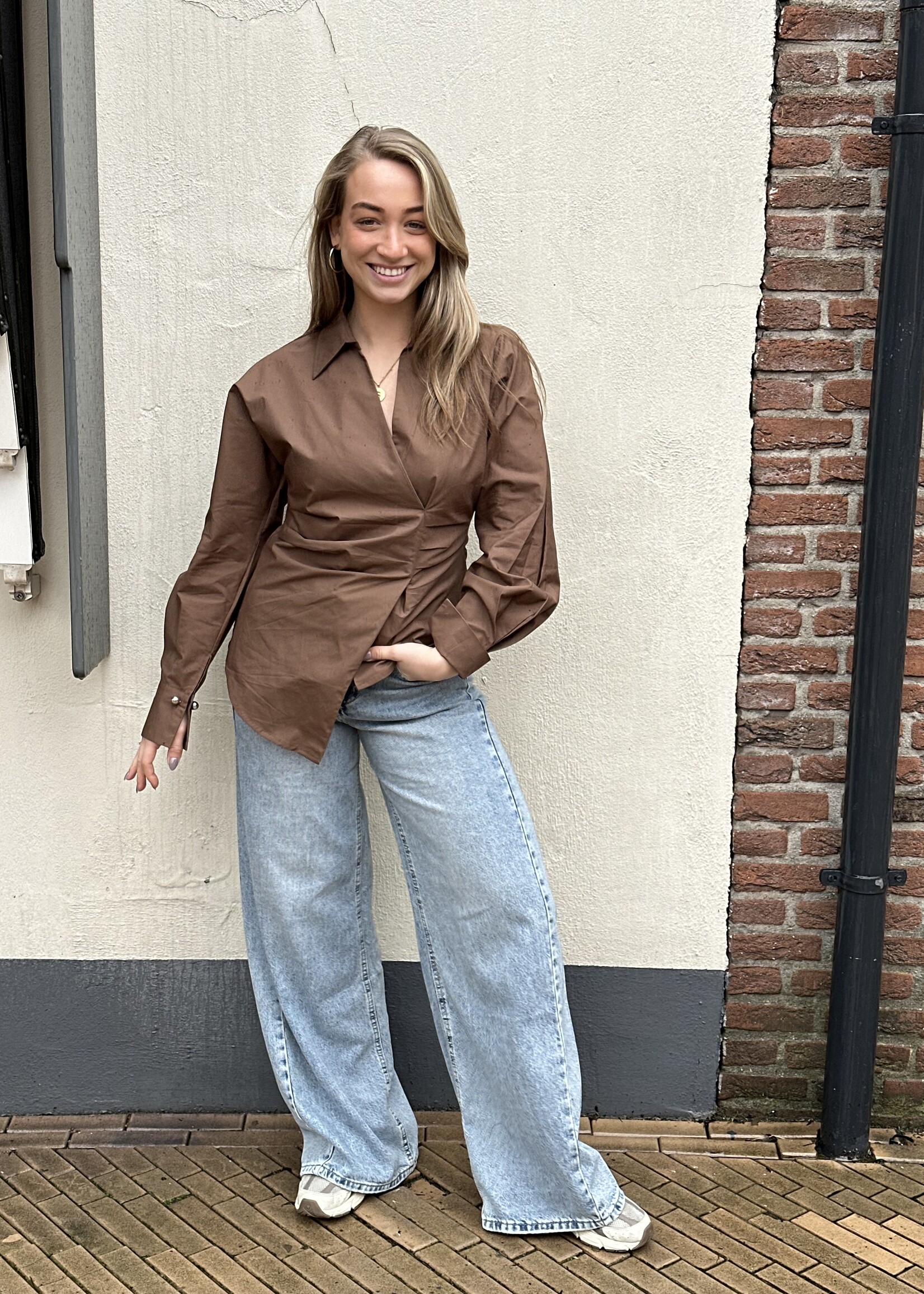 Blouse Kiki  - bruin