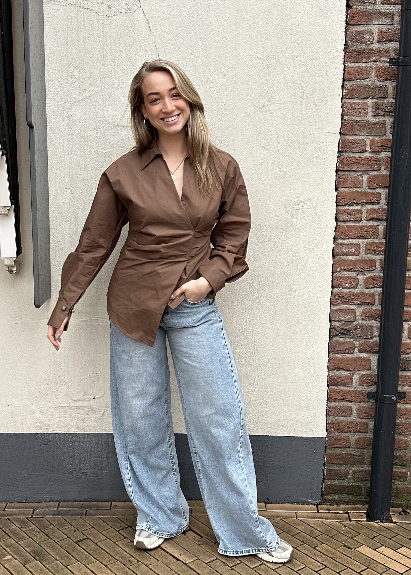 Blouse Kiki  - bruin