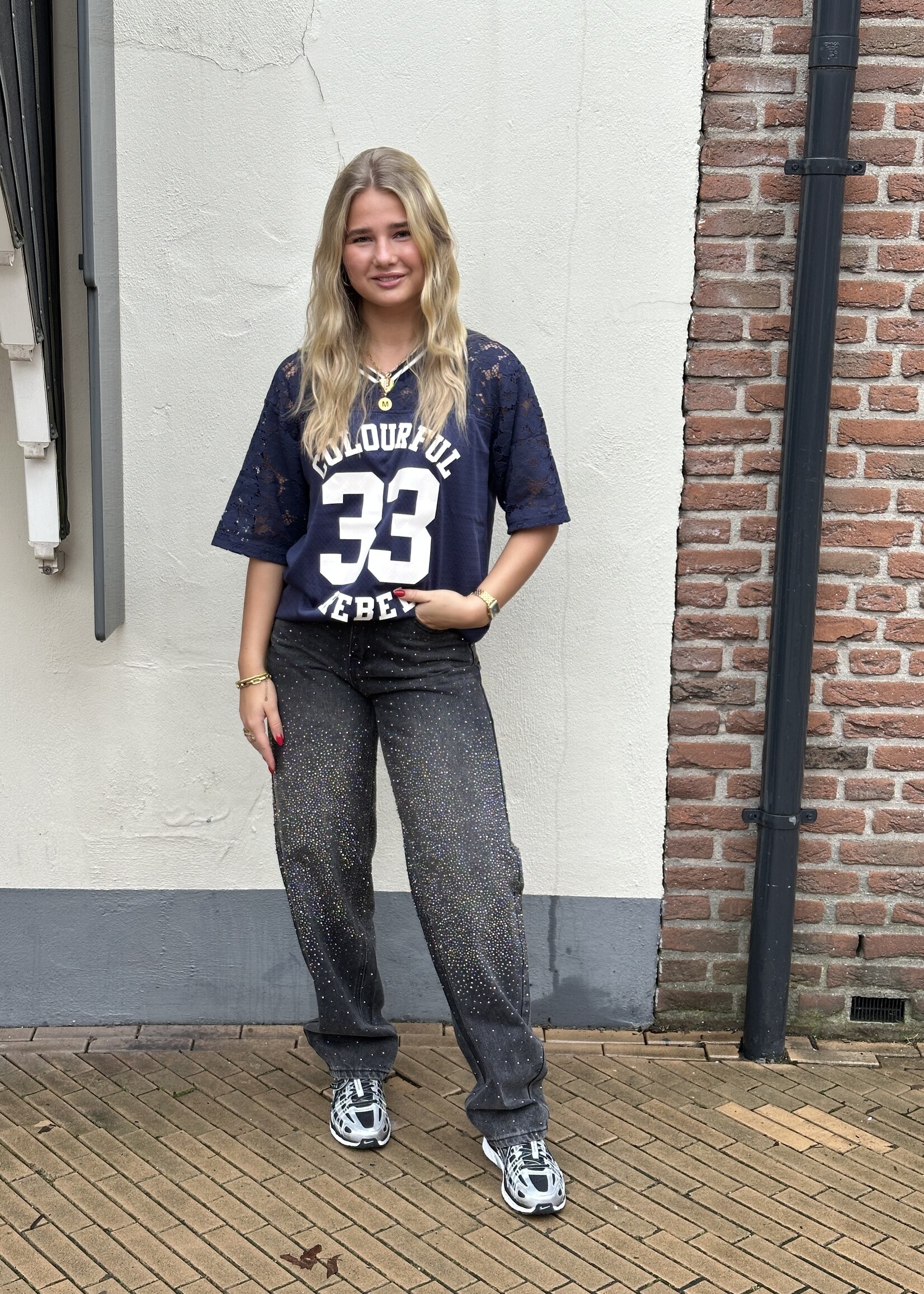 Colourful Rebel Colourful Rebel Tayla Football Tee -