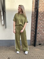 Pieces Pieces Track Oversized Tee - groen