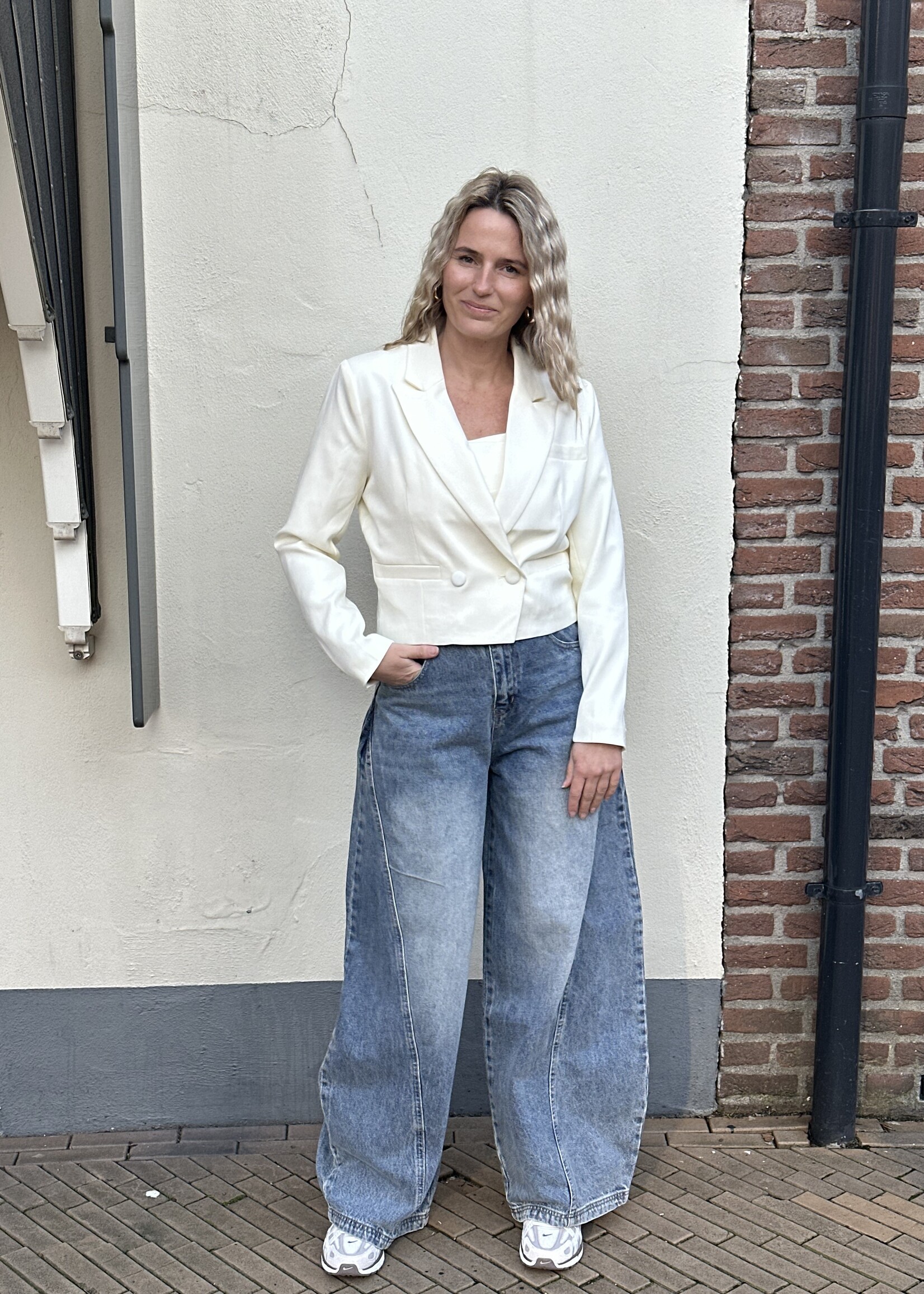 Blazer Cropped - geel