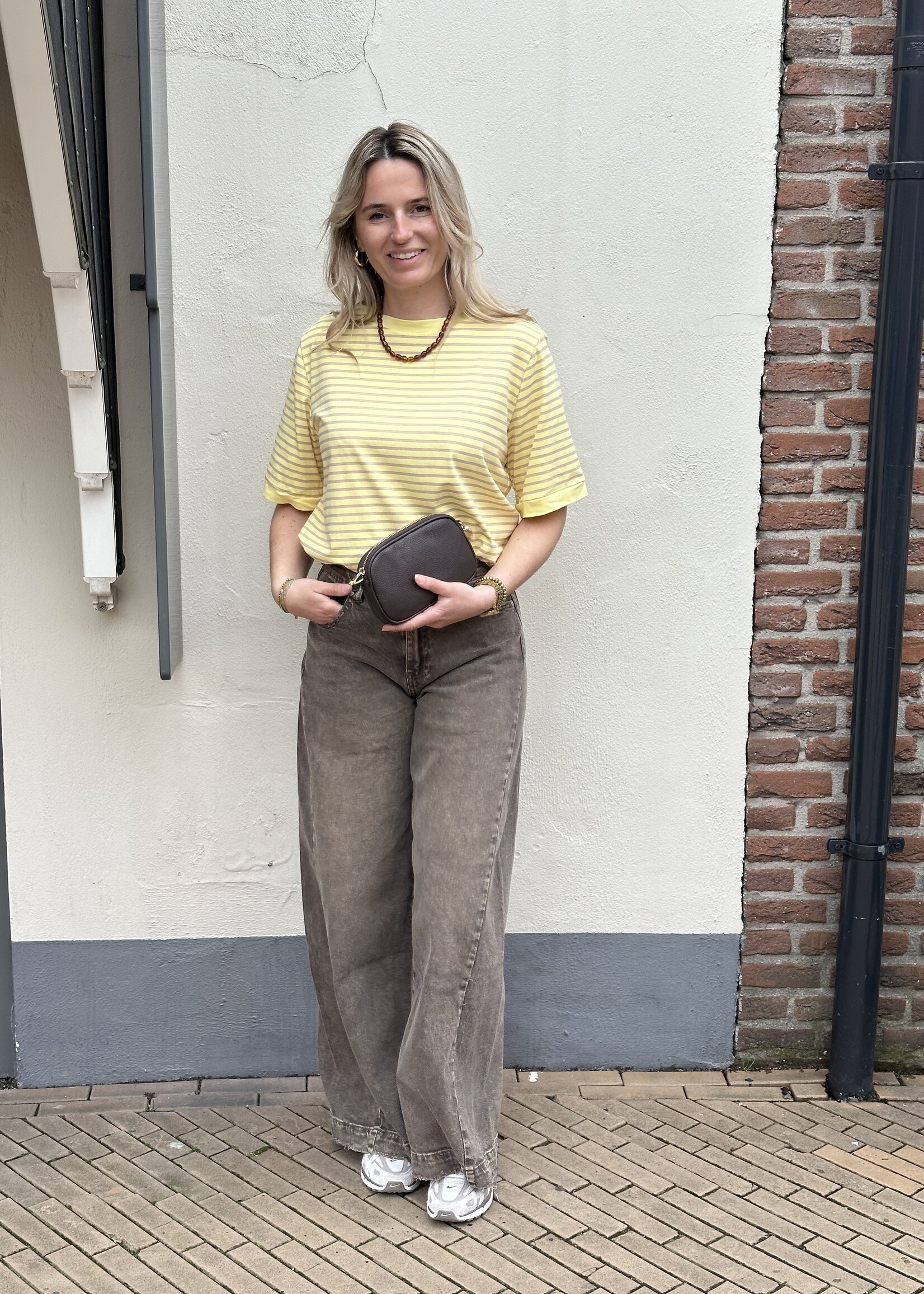 Ambika Shirt stripes - Yellow