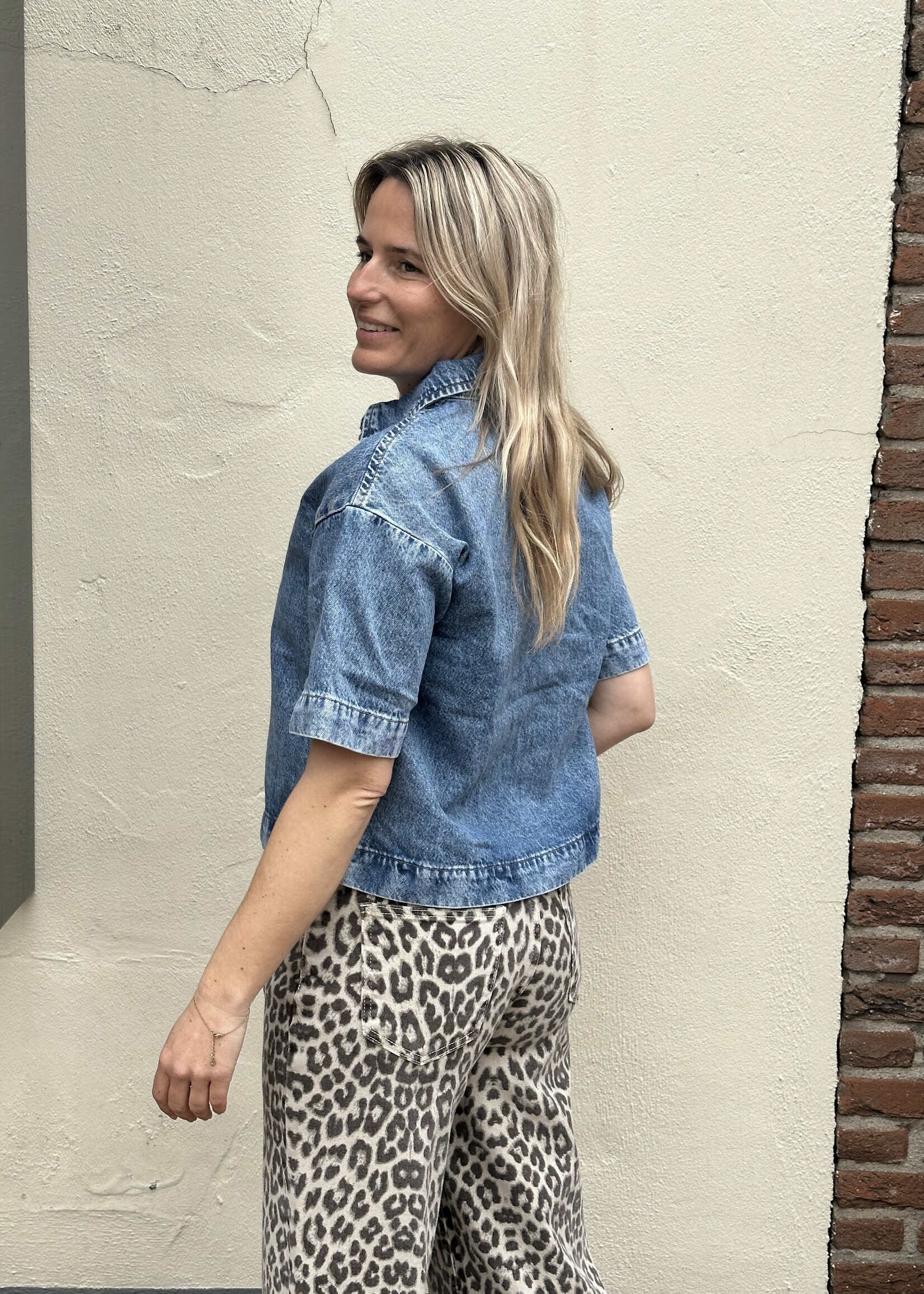 Pieces Pieces  Sky Denim top