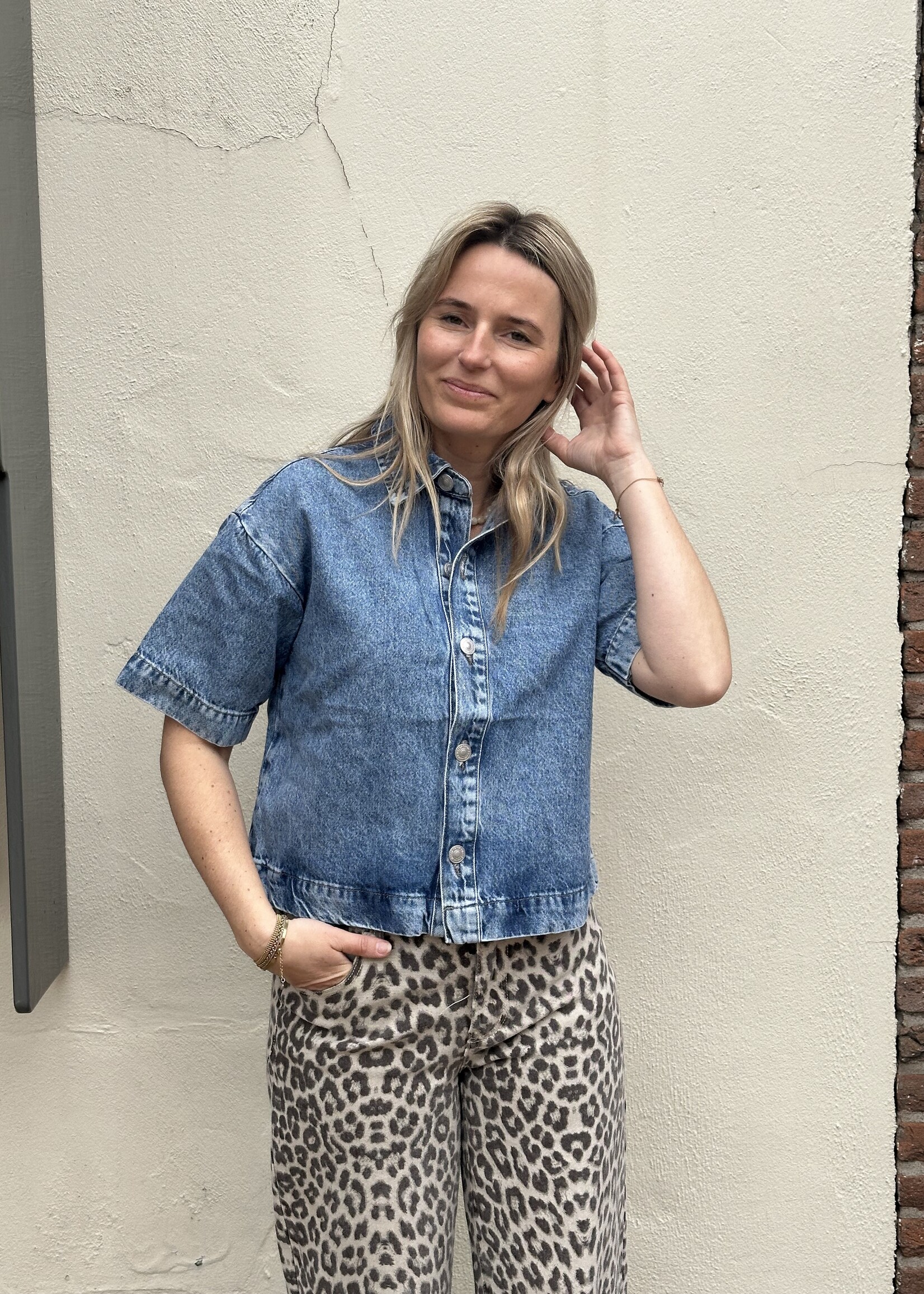 Pieces Pieces  Sky Denim top