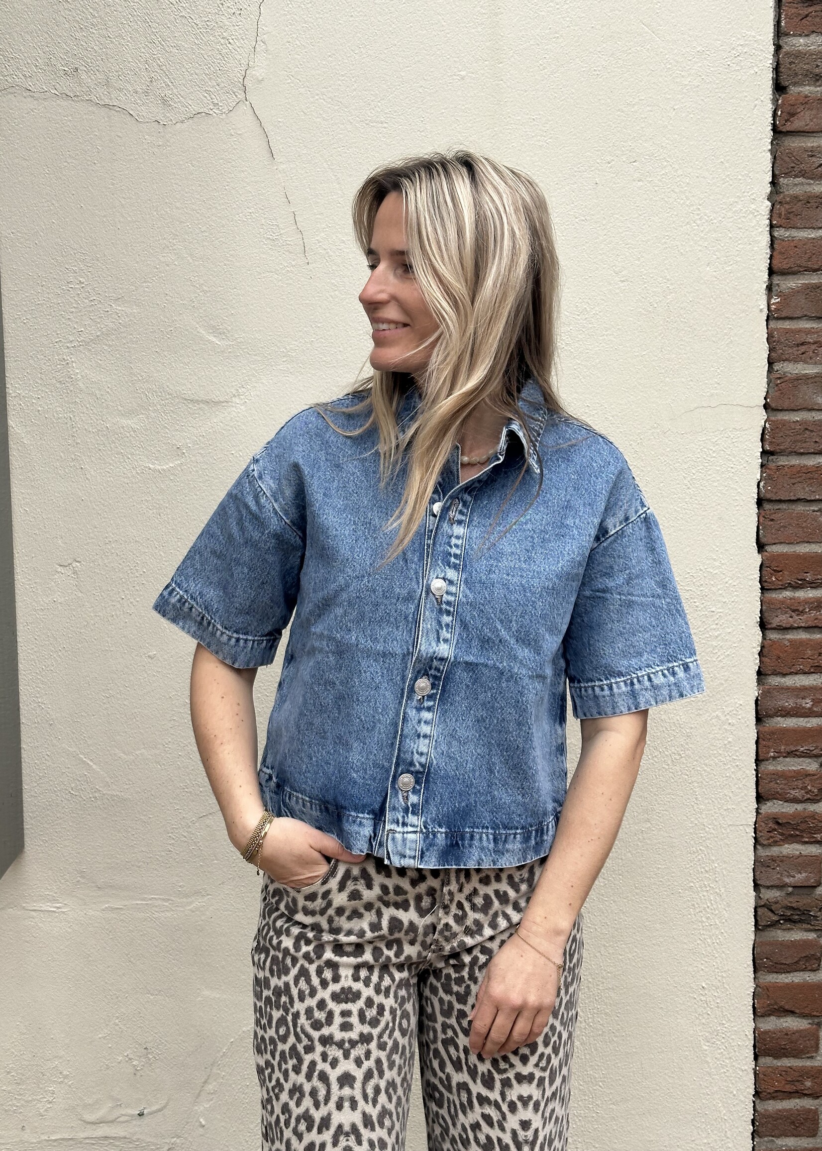 Pieces Pieces  Sky Denim top