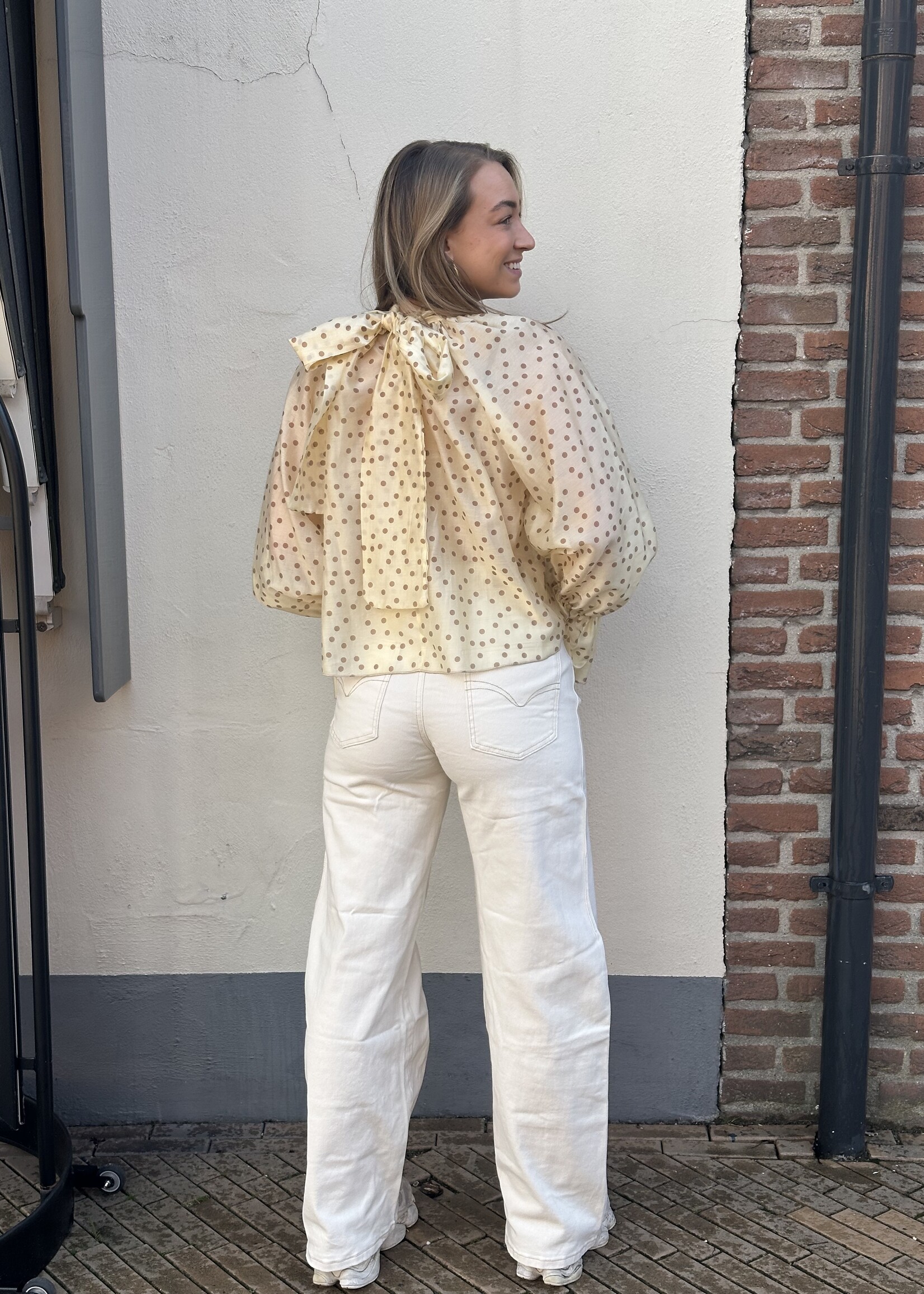 Jeans Balloon - Creme White