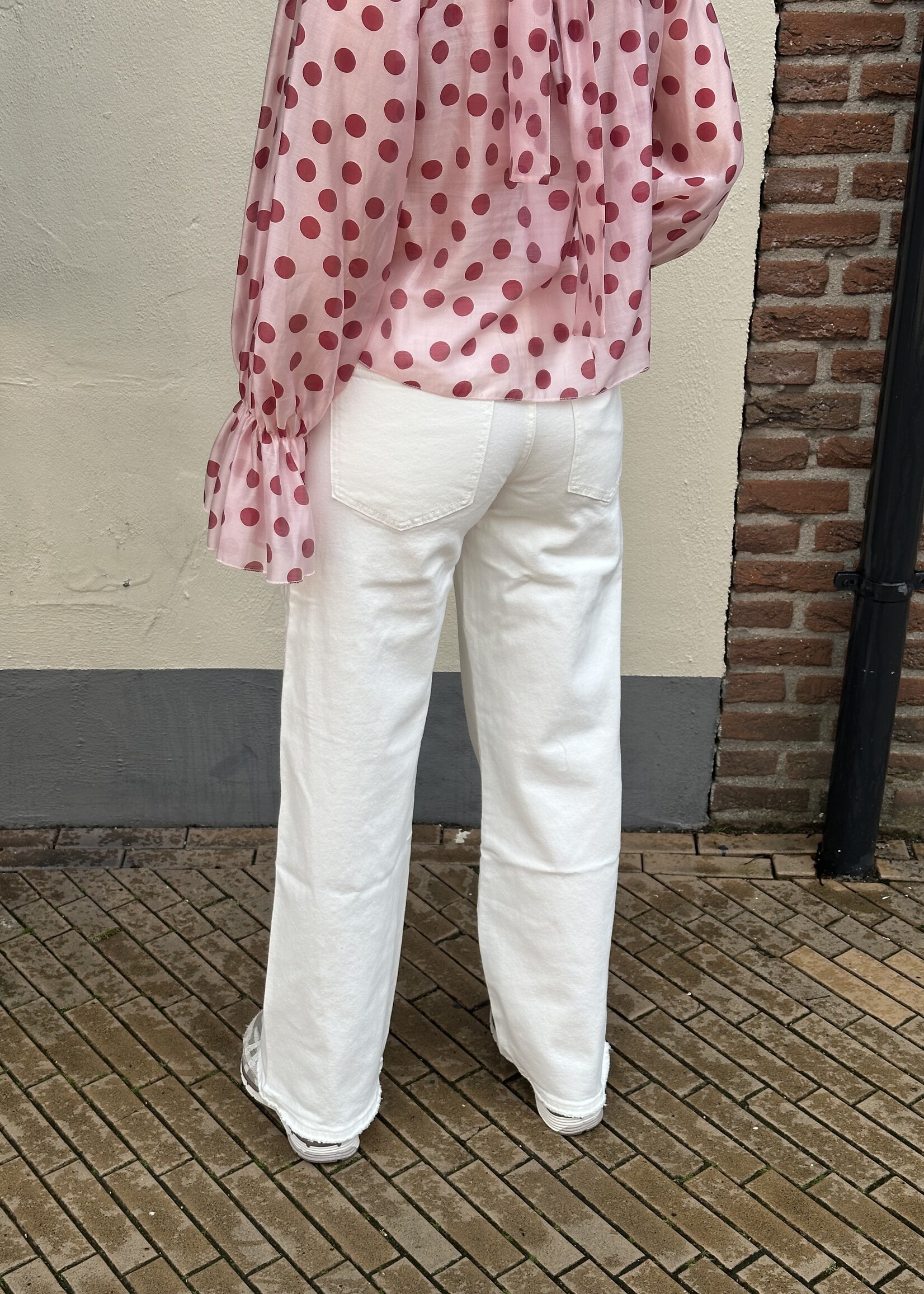 Queen Hearts Jeans Vieve - White