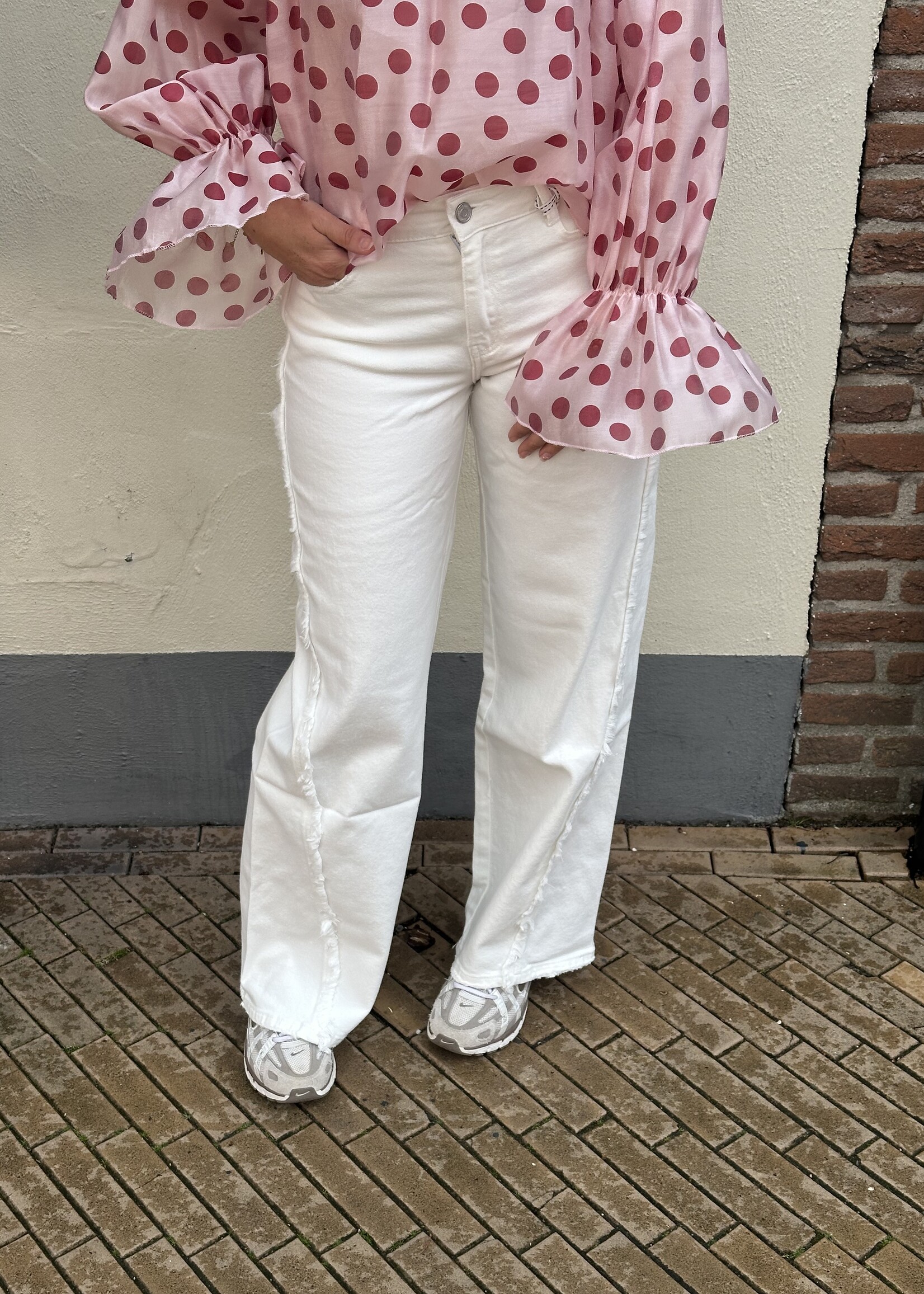 Queen Hearts Jeans Vieve - White