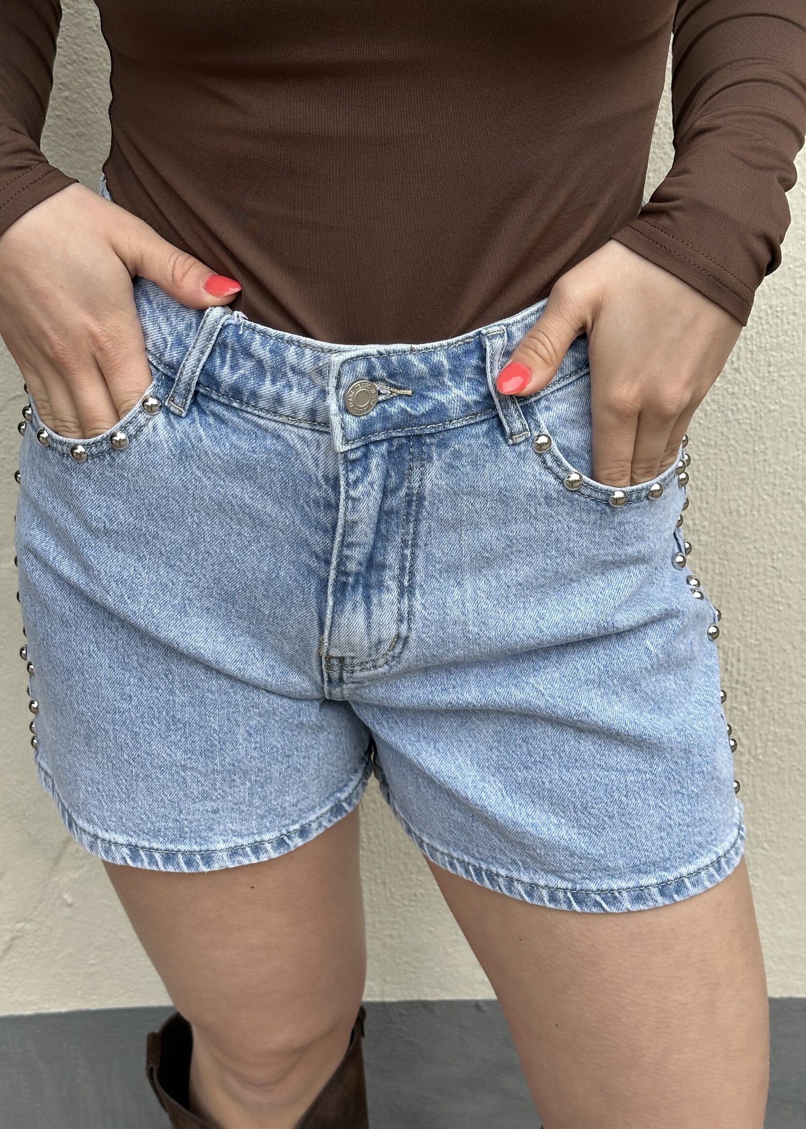 Denim Short Studs