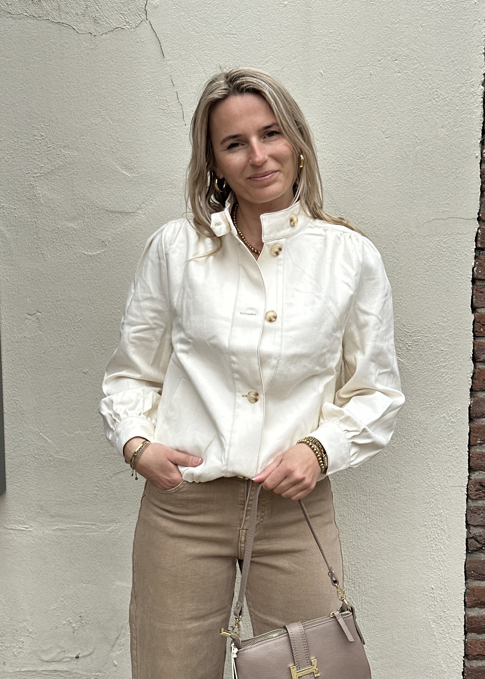 Jeans jasje - Marley Creme -