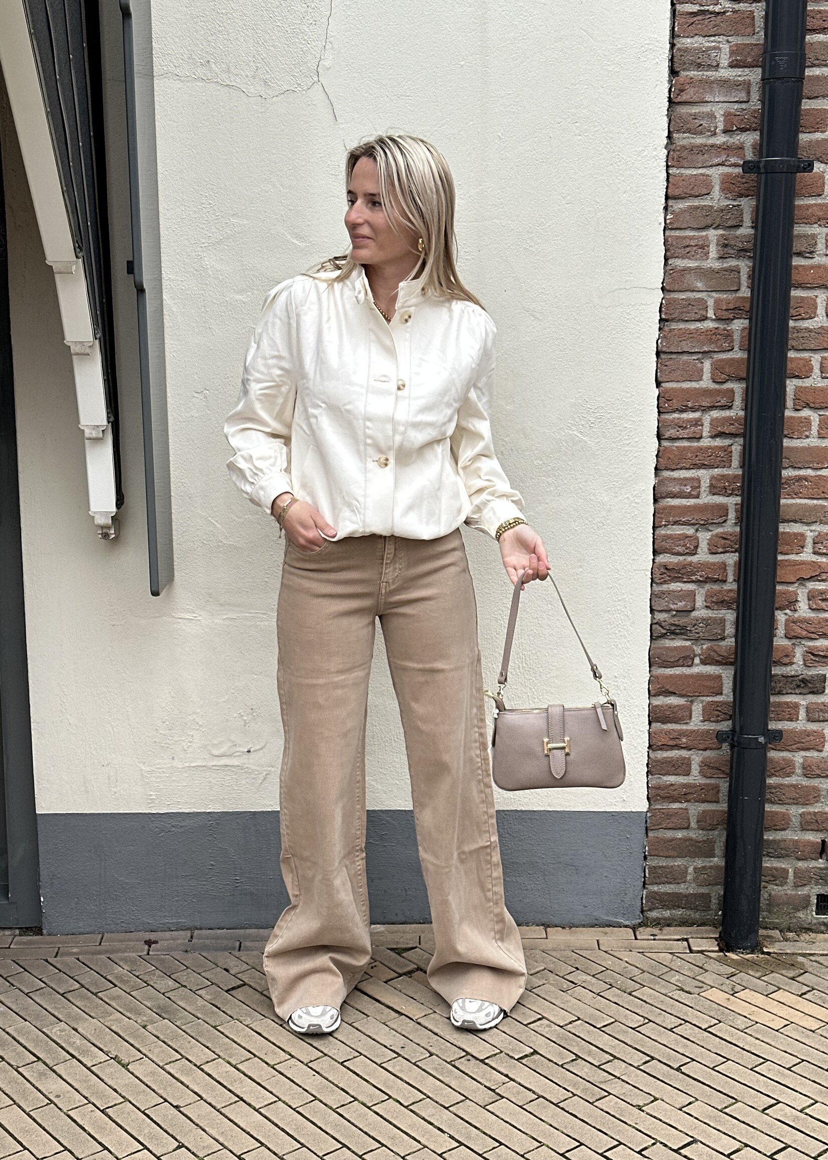 Jeans jasje - Marley Creme -