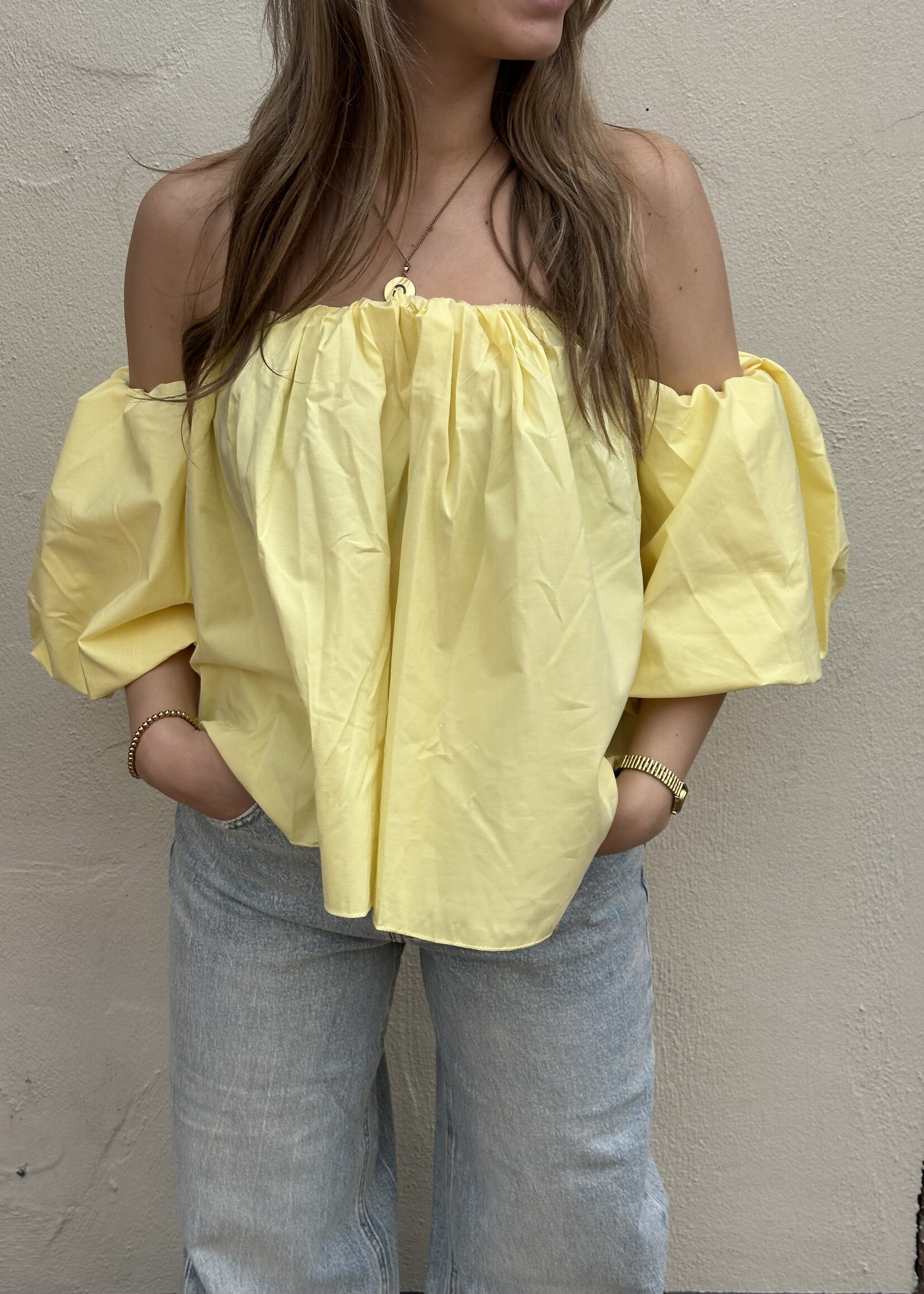 Off Shoulder top - Yellow