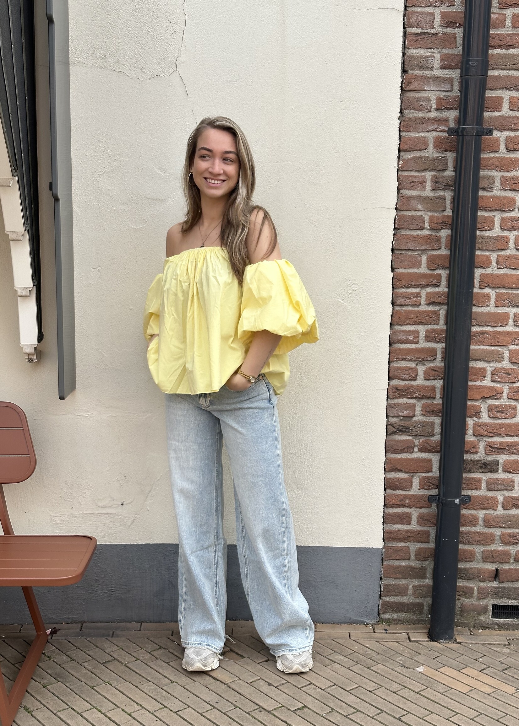 Off Shoulder top - Yellow