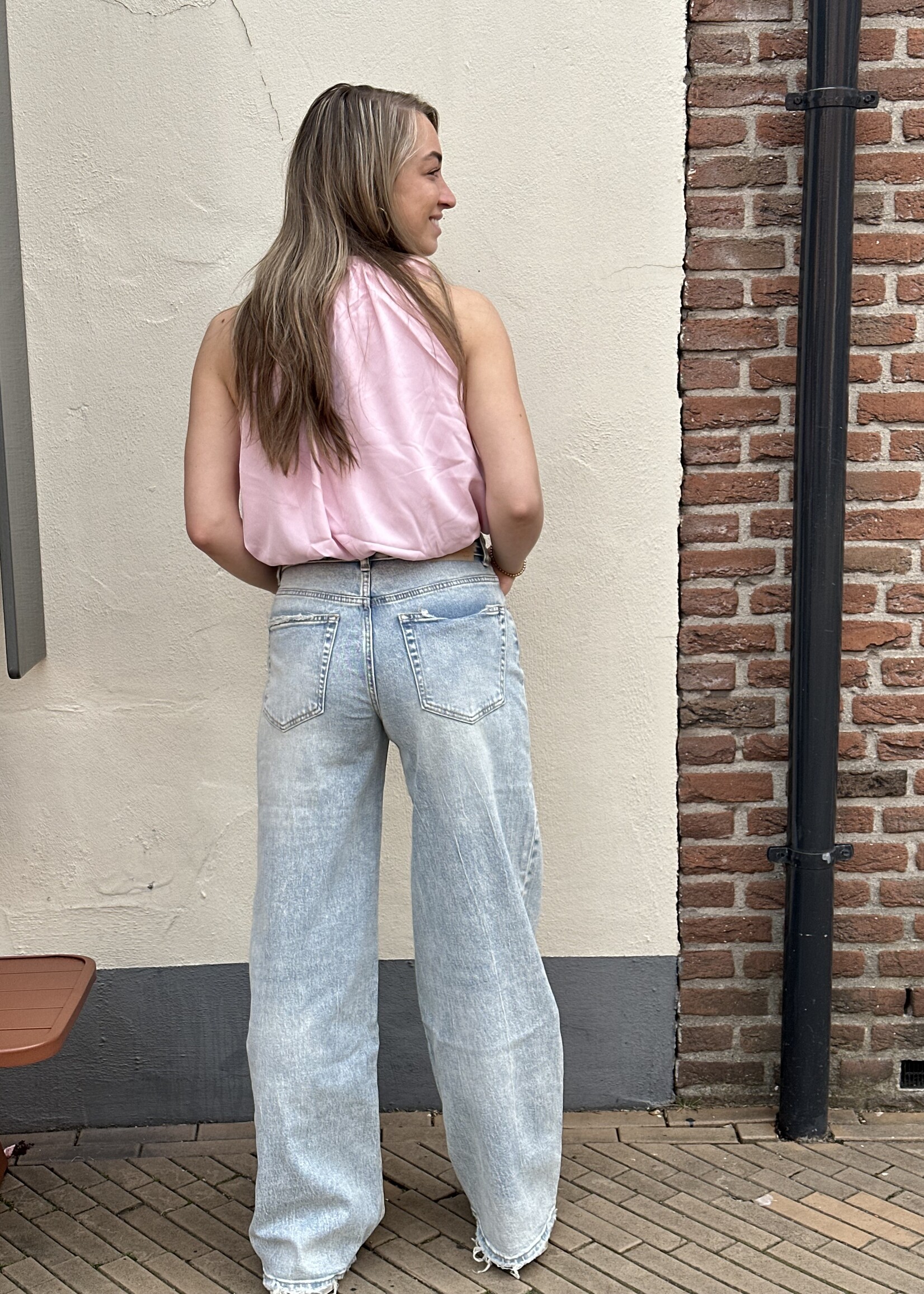 Strik top Pip - Roze