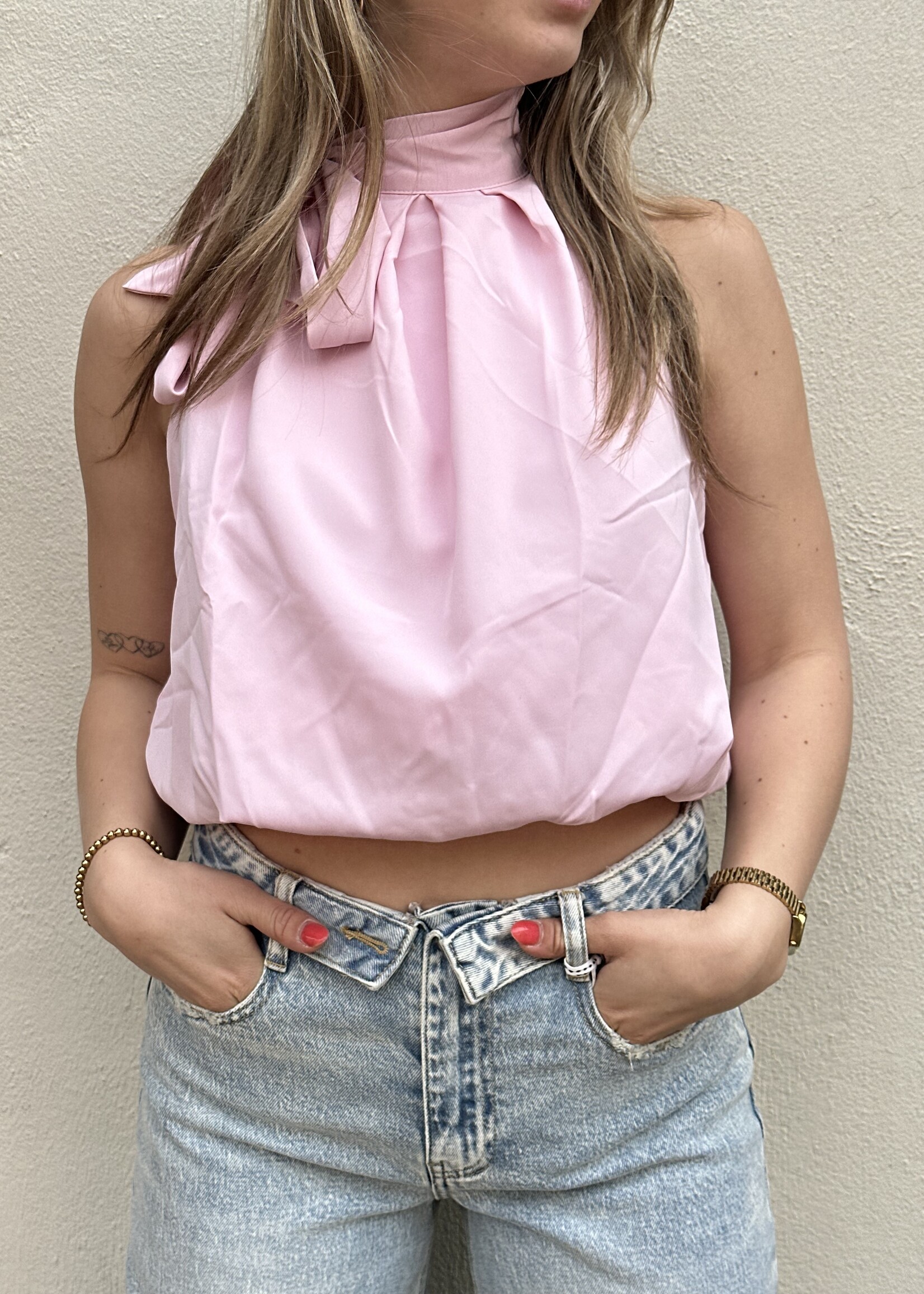 Strik top Pip - Roze
