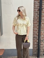 Stippen top - Yellow