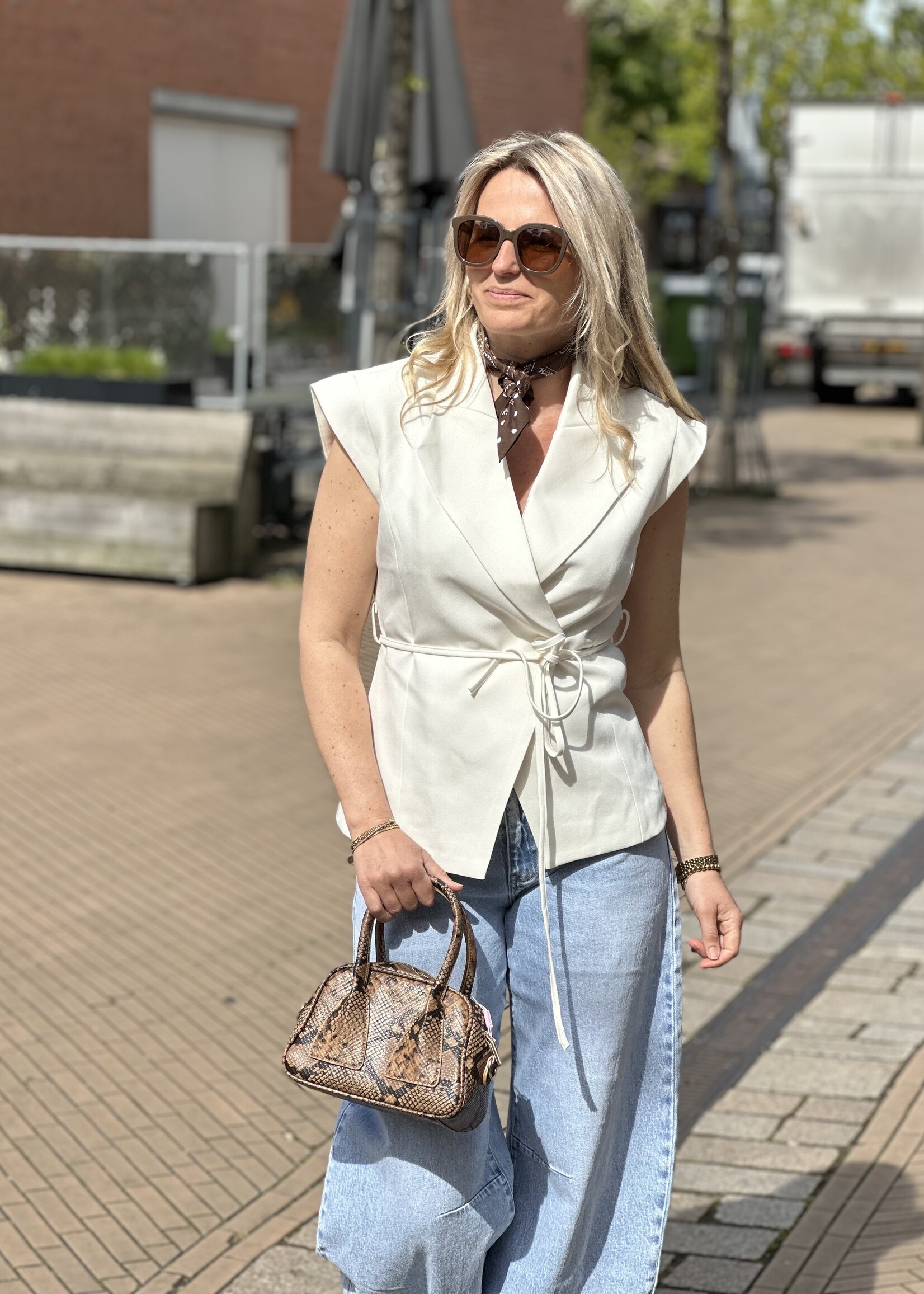 Ambika Gilet Frankie - wit