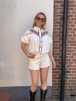 Jeans  Short Creme -