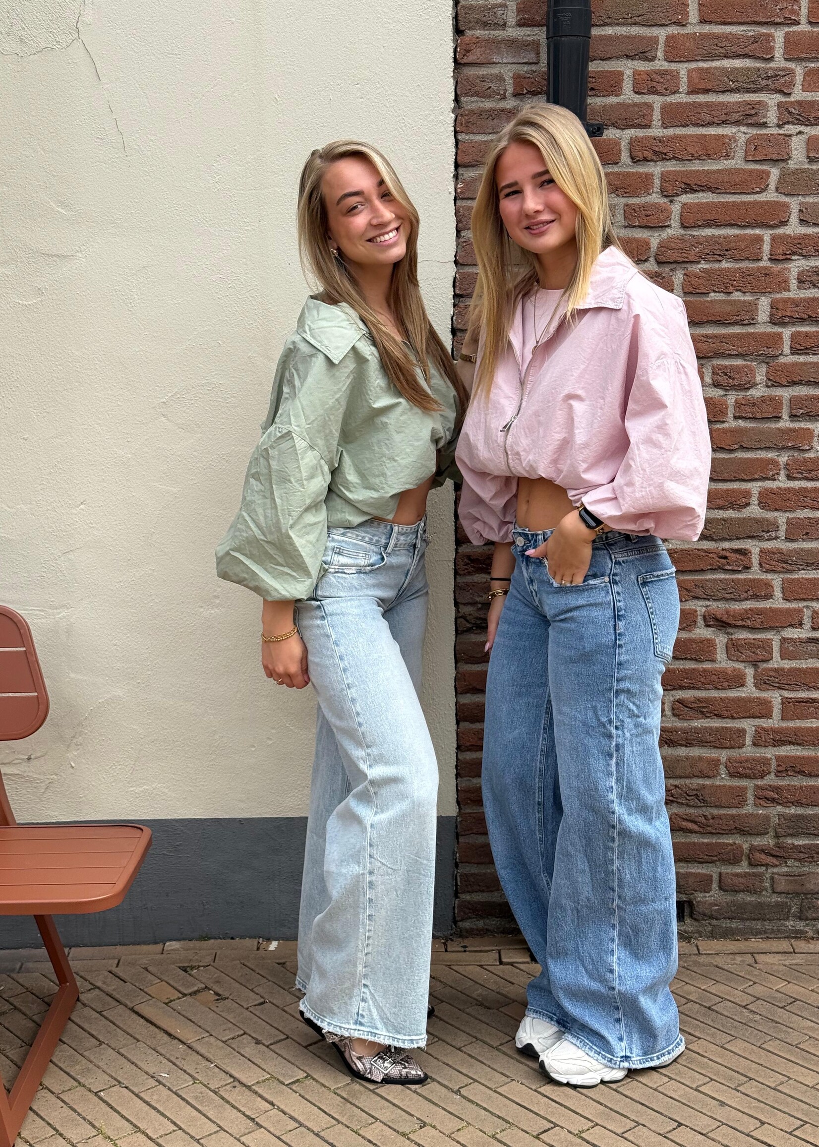 Queen Hearts Jeans Straight - Blue denim -