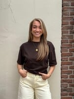 Ambika Cropped Shirt Elin - Bruin