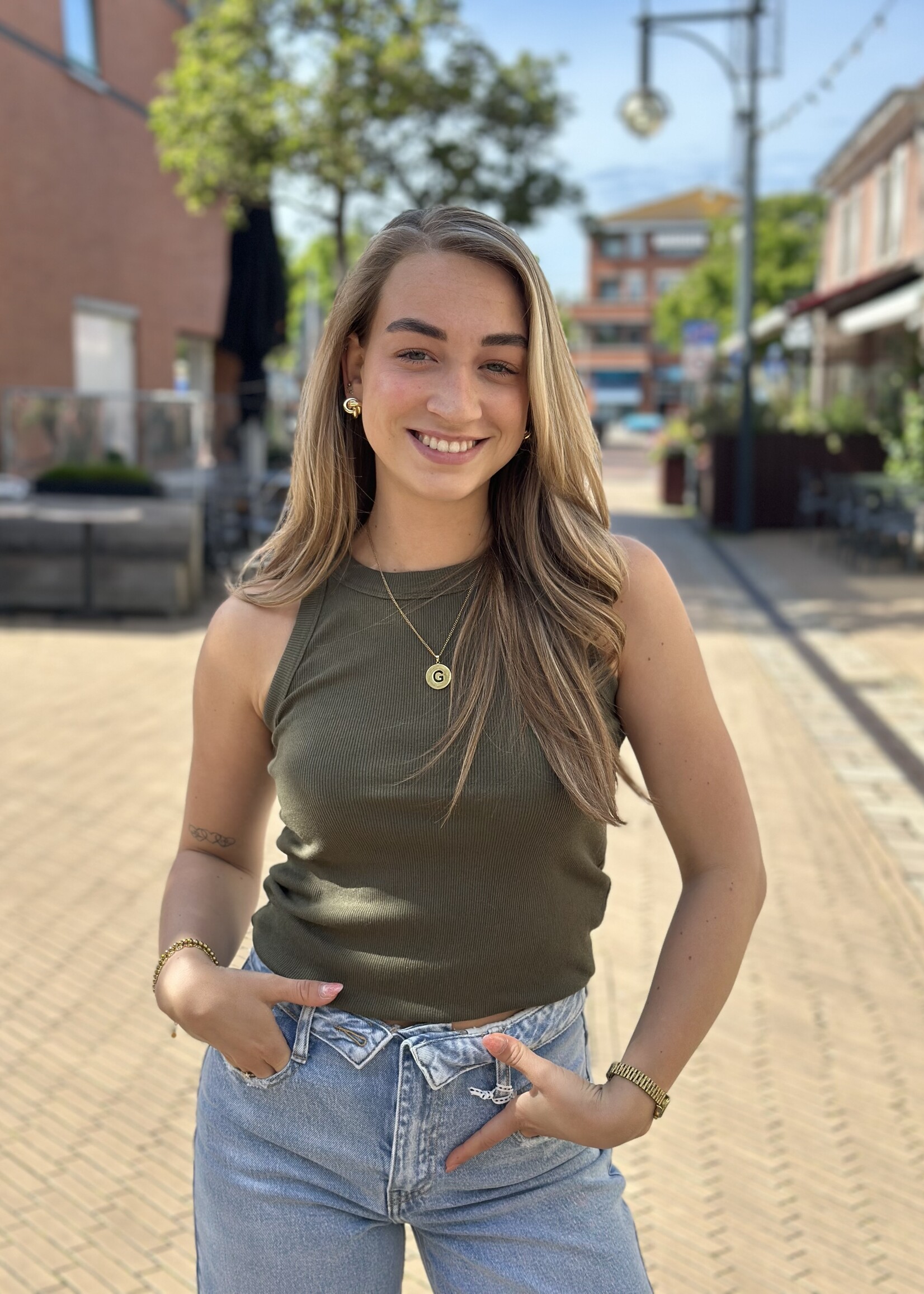 Ambika Hempje Sky - Army green
