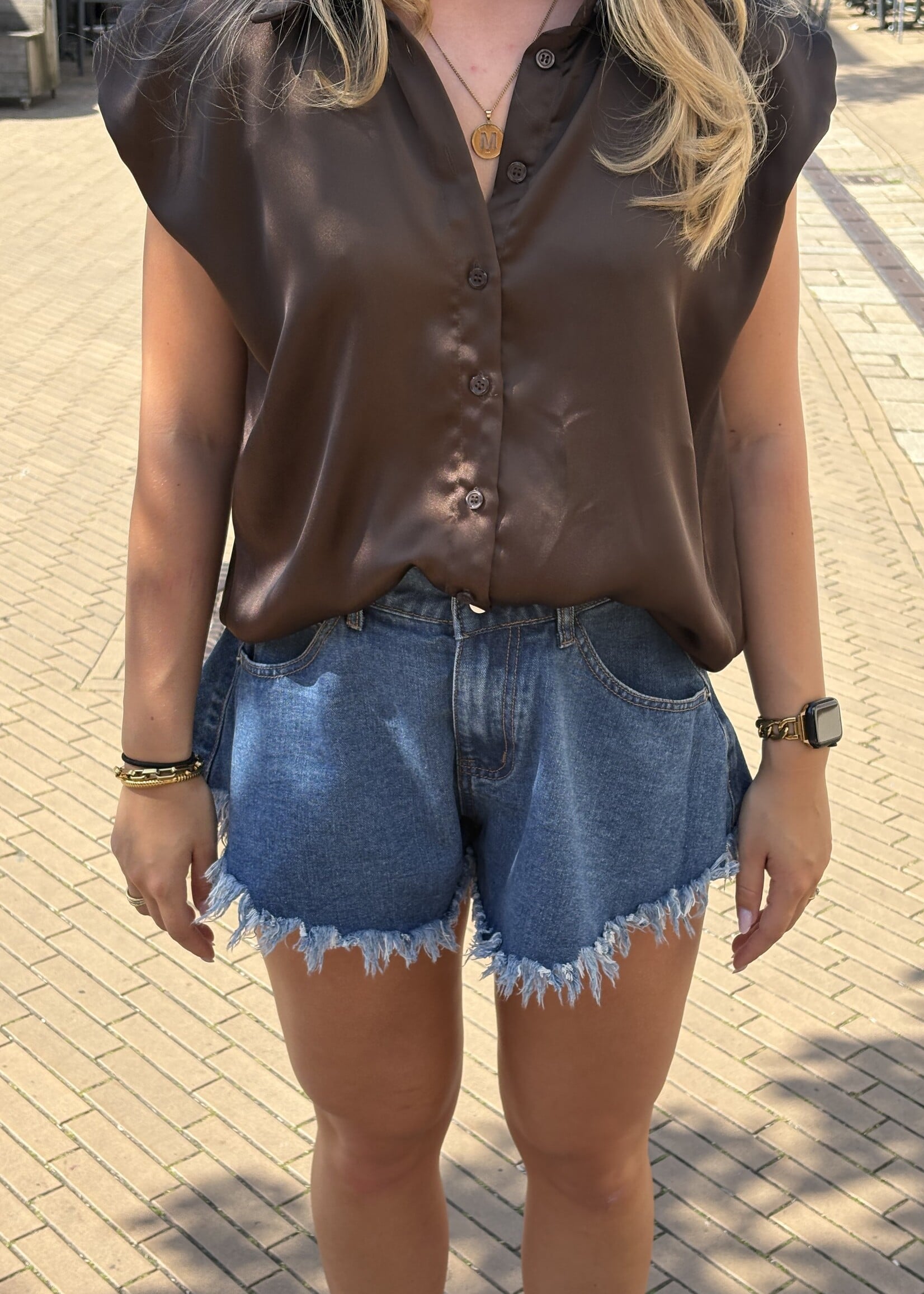 Short Lieke - Jeans blue