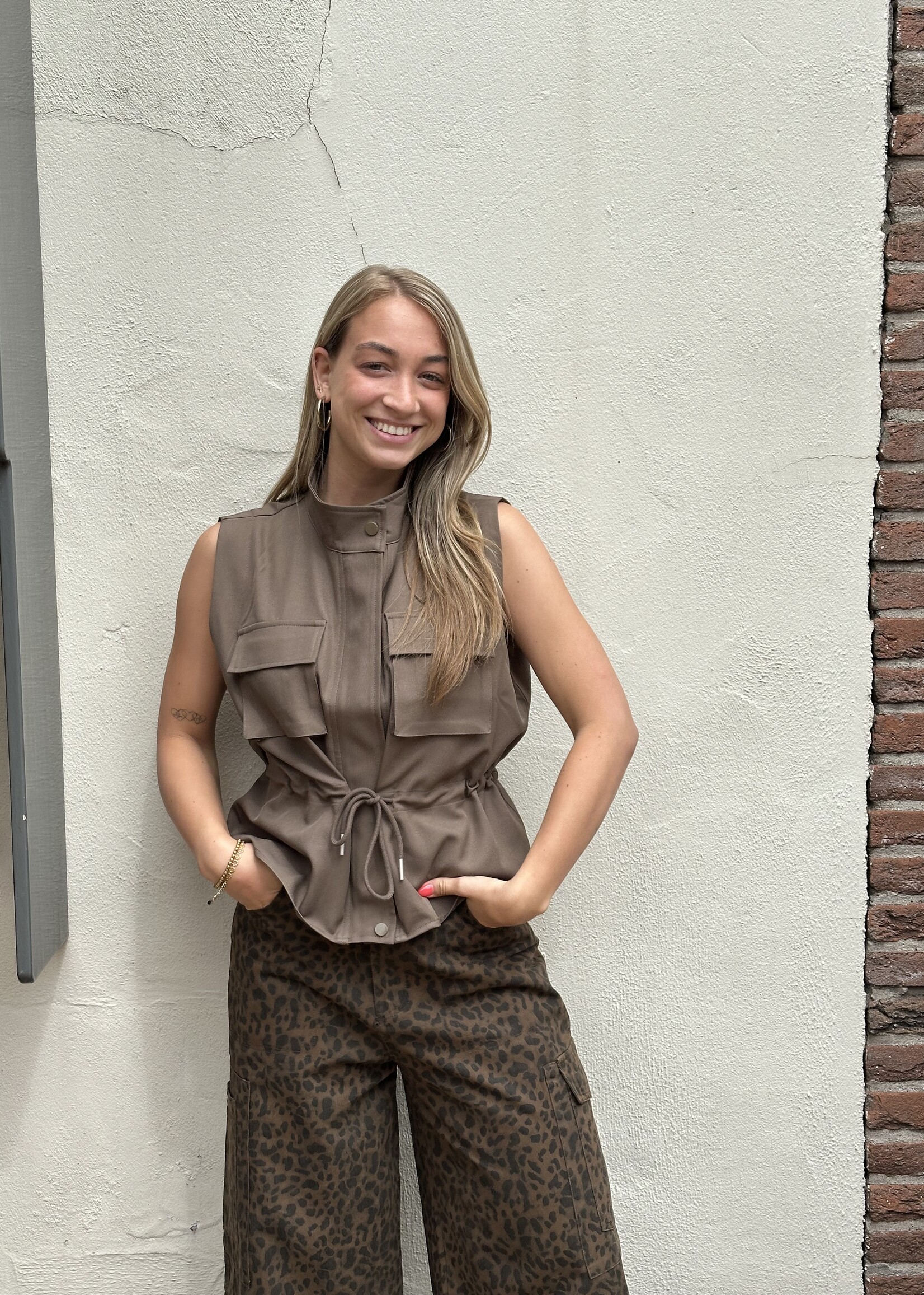 Ambika Gilet Aleid - Coffee
