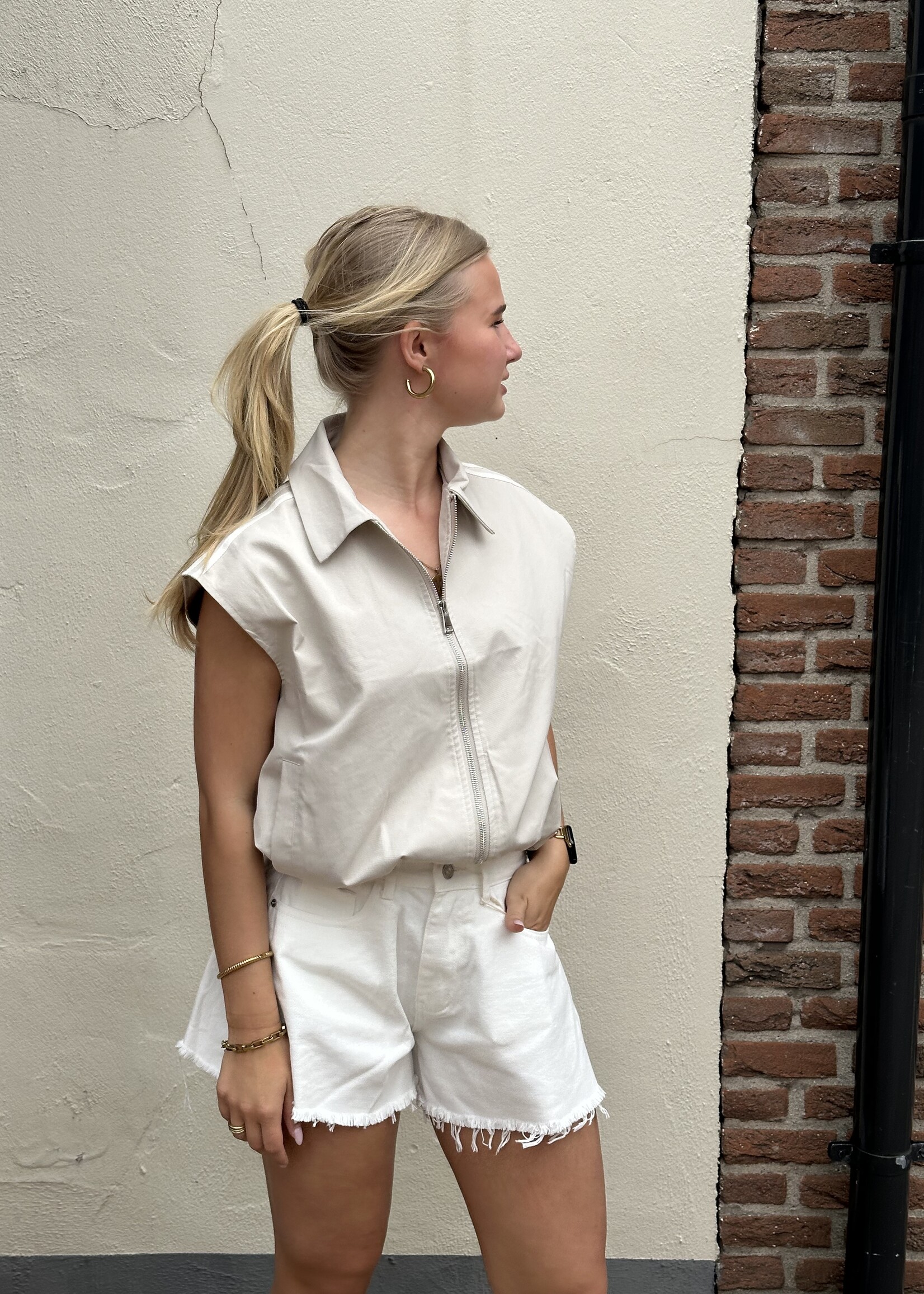 Ambika Gilet top - stripes -