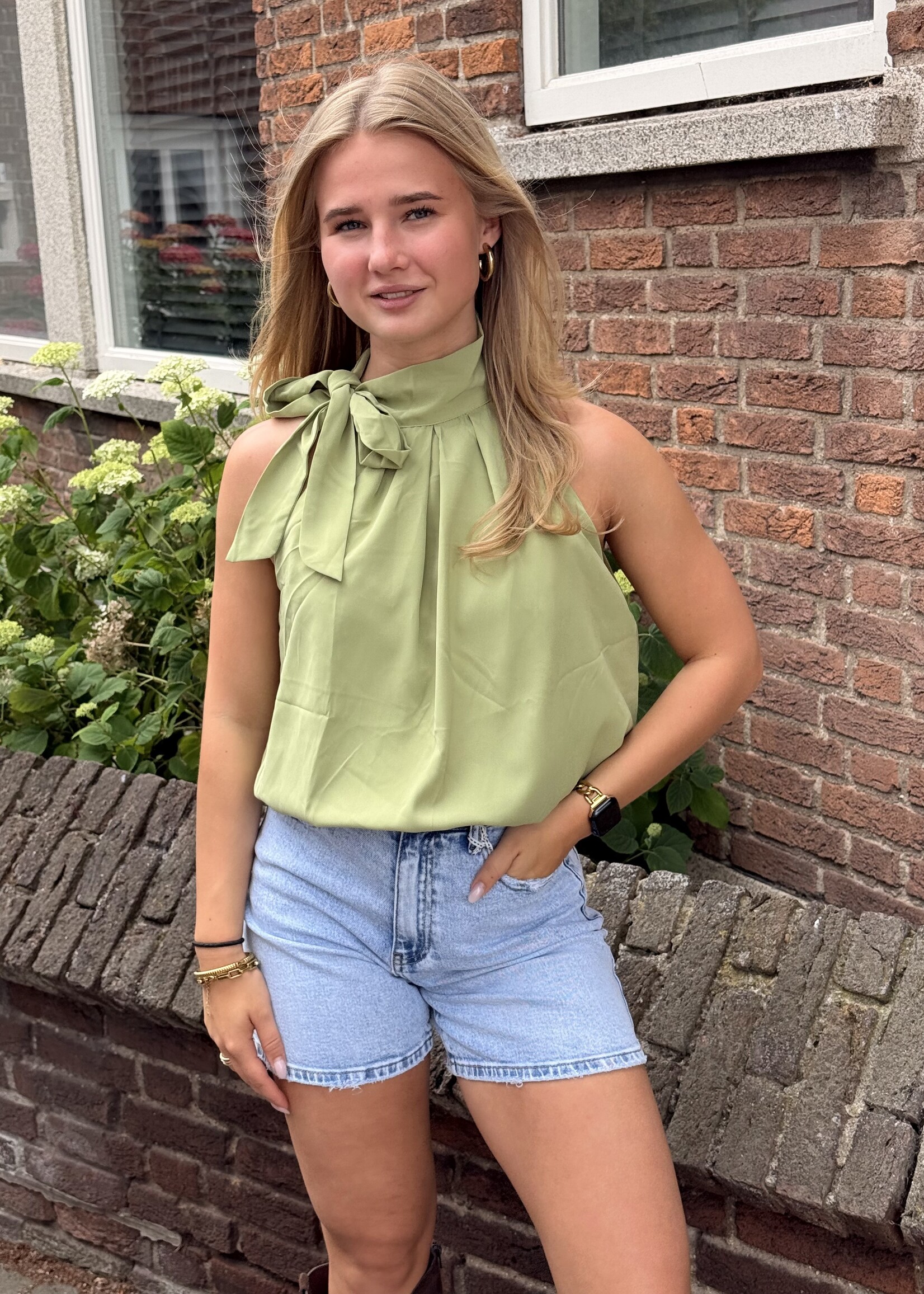 Strik top Pip - Groen