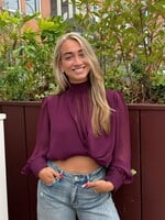 Blouse Mara - Aubergine