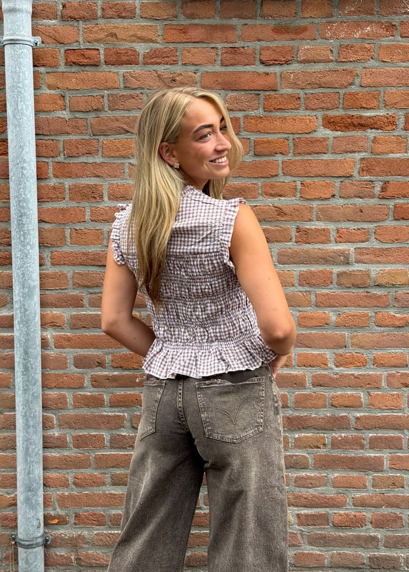 Queen Hearts Balloon Jeans Indian brown -