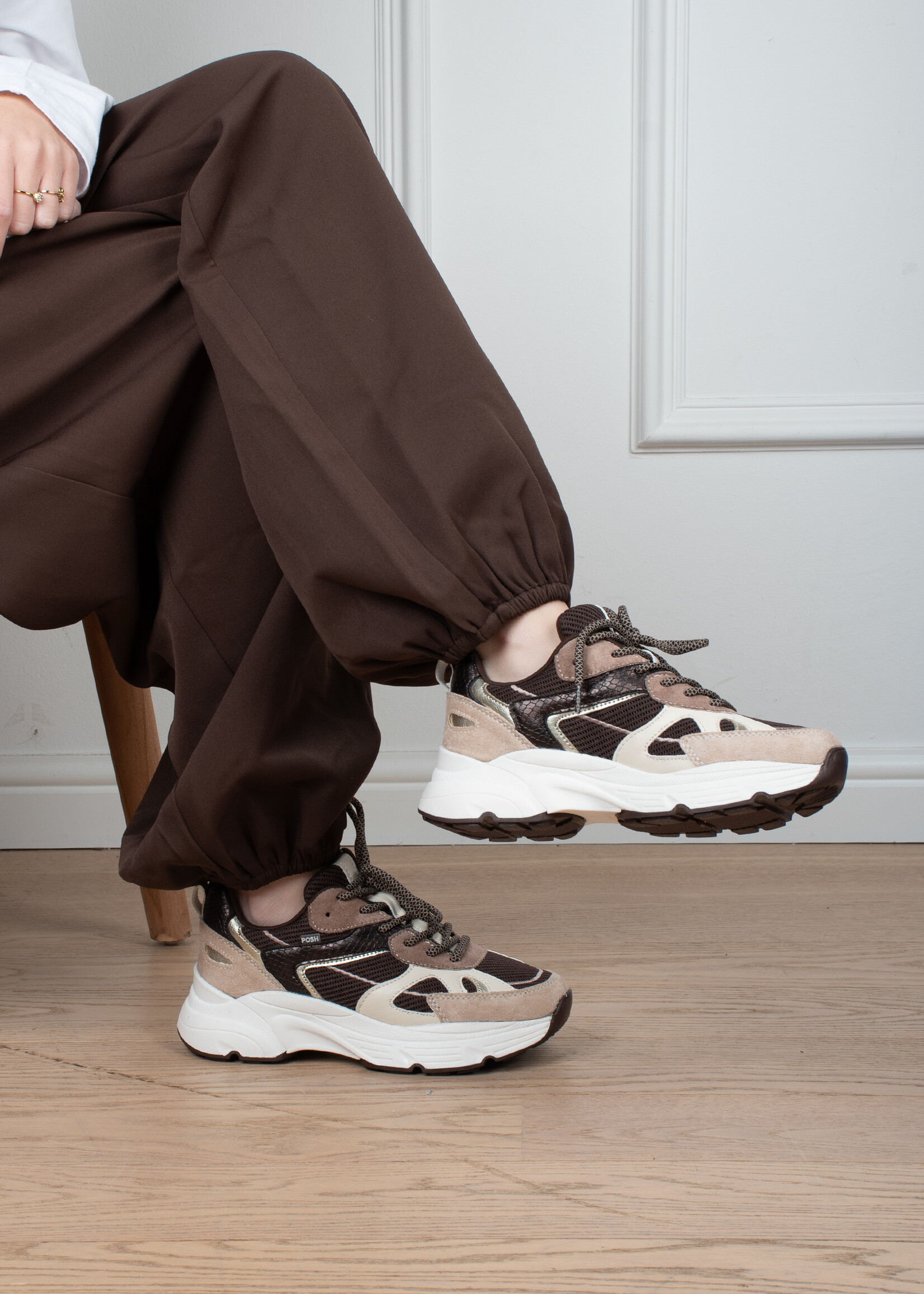 Posh by Poelman Posh By Poelman - Angy sneakers - bruin