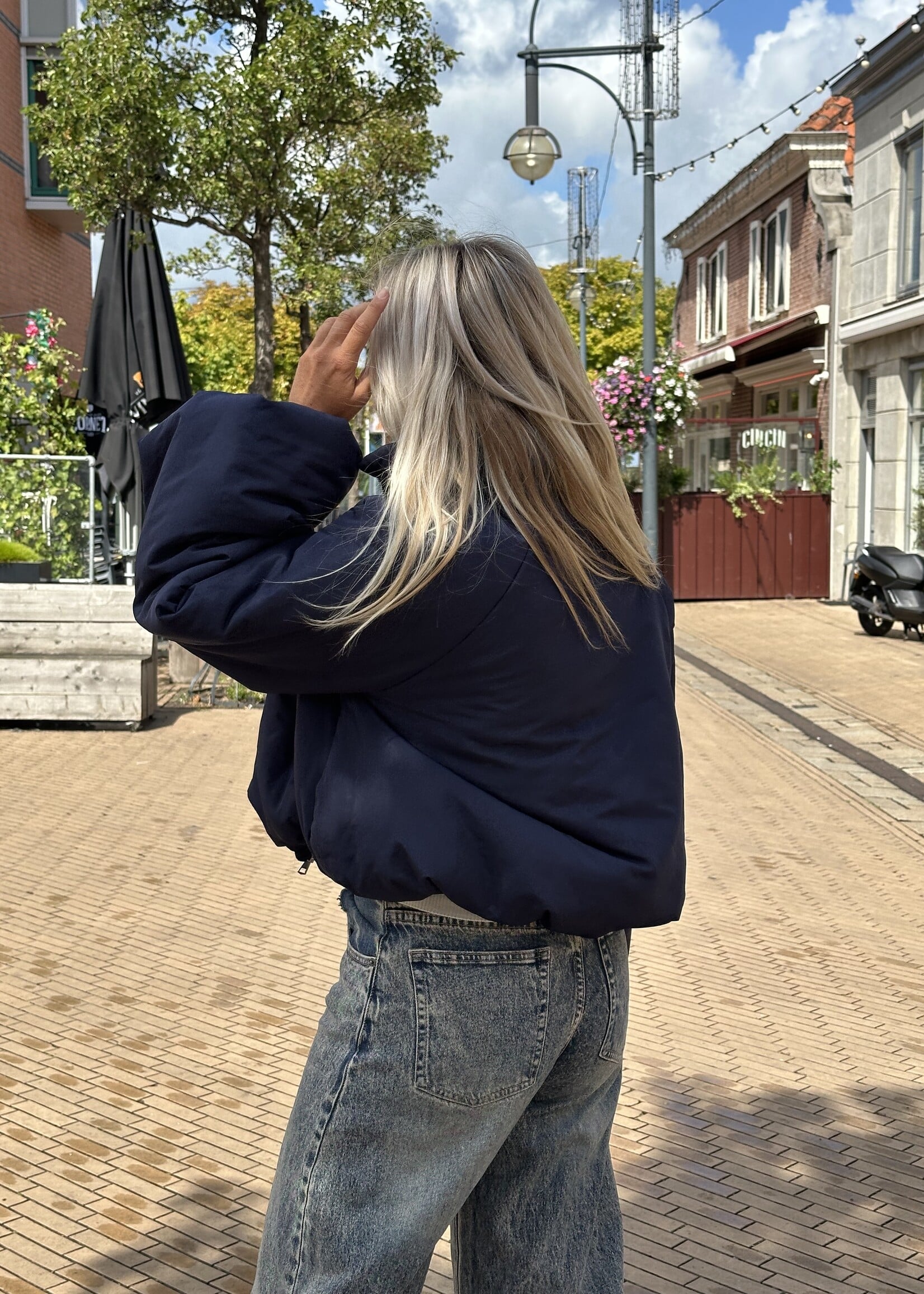 Jas Sam -donkerblauw