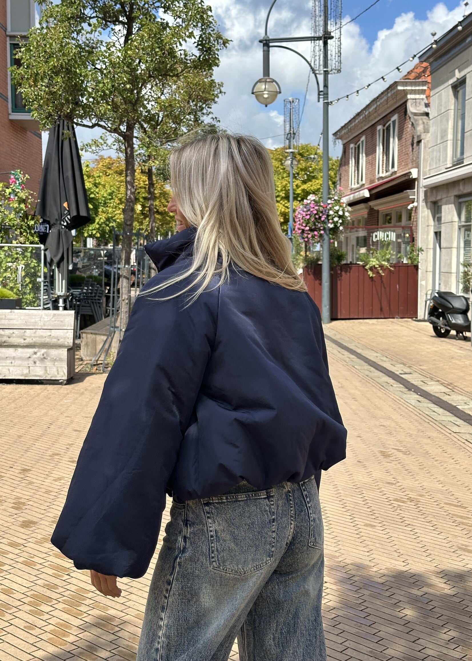 Jas Sam -donkerblauw