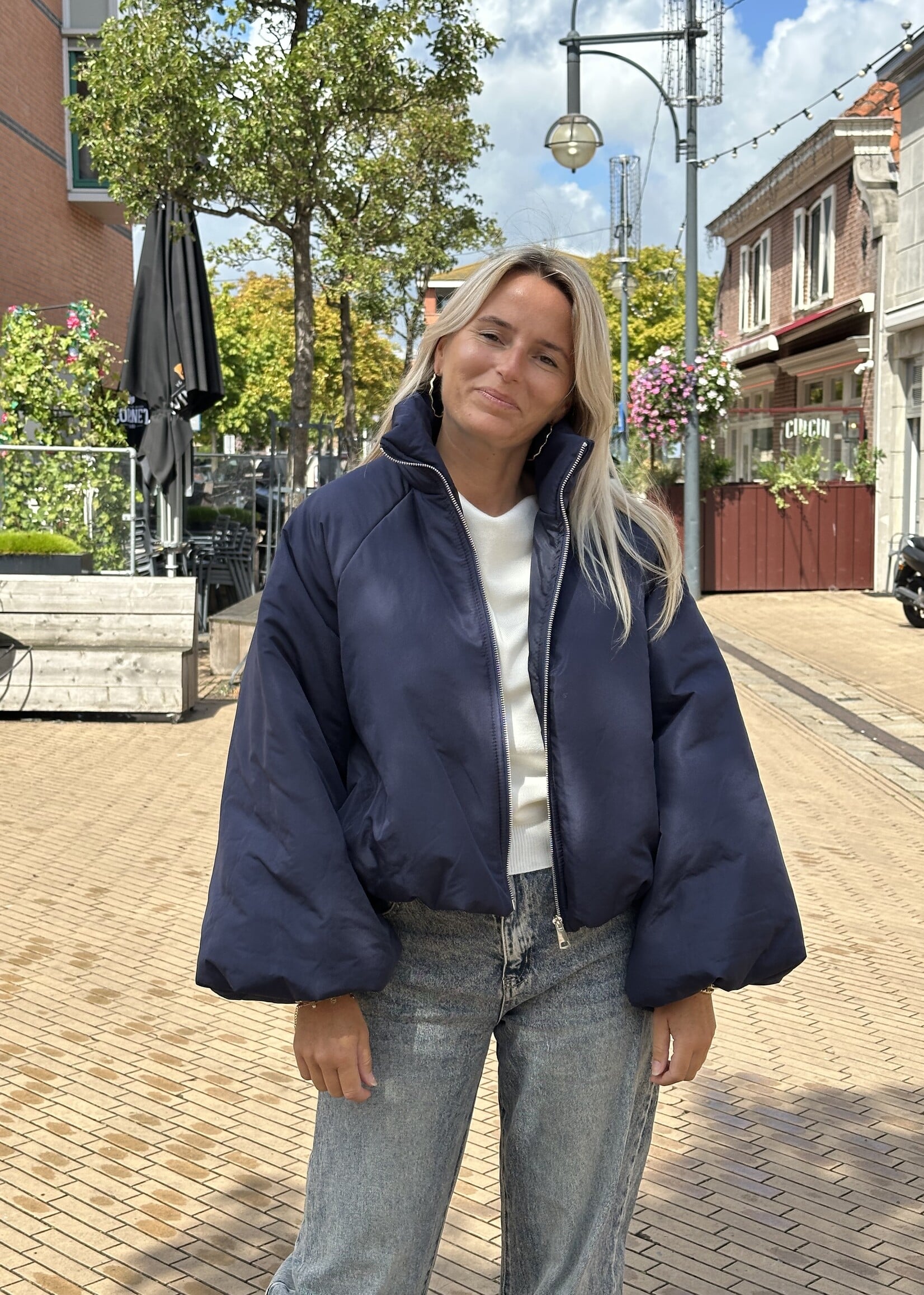 Jas Sam -donkerblauw