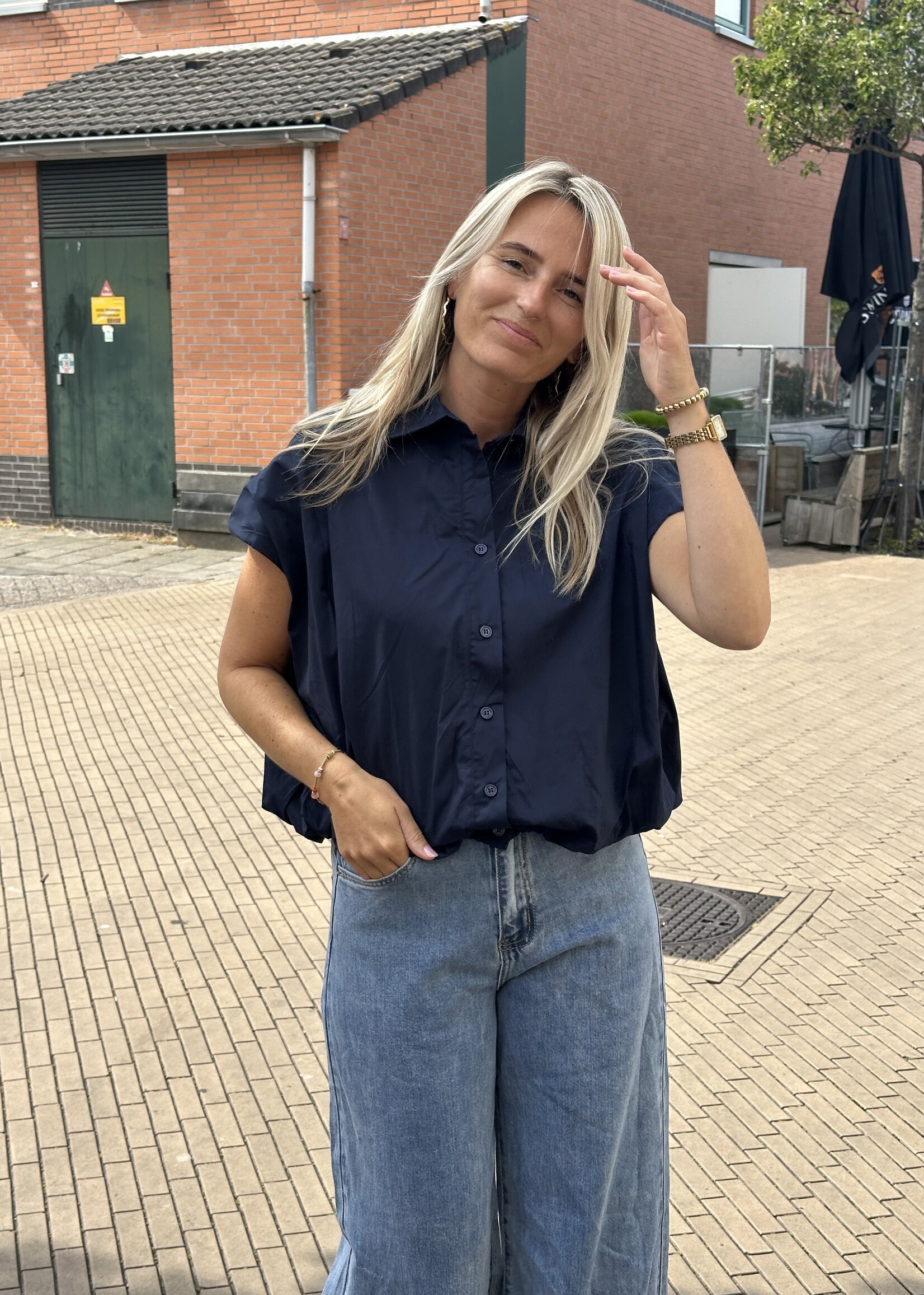 Ambika Blouse Gaby - donkerblauw