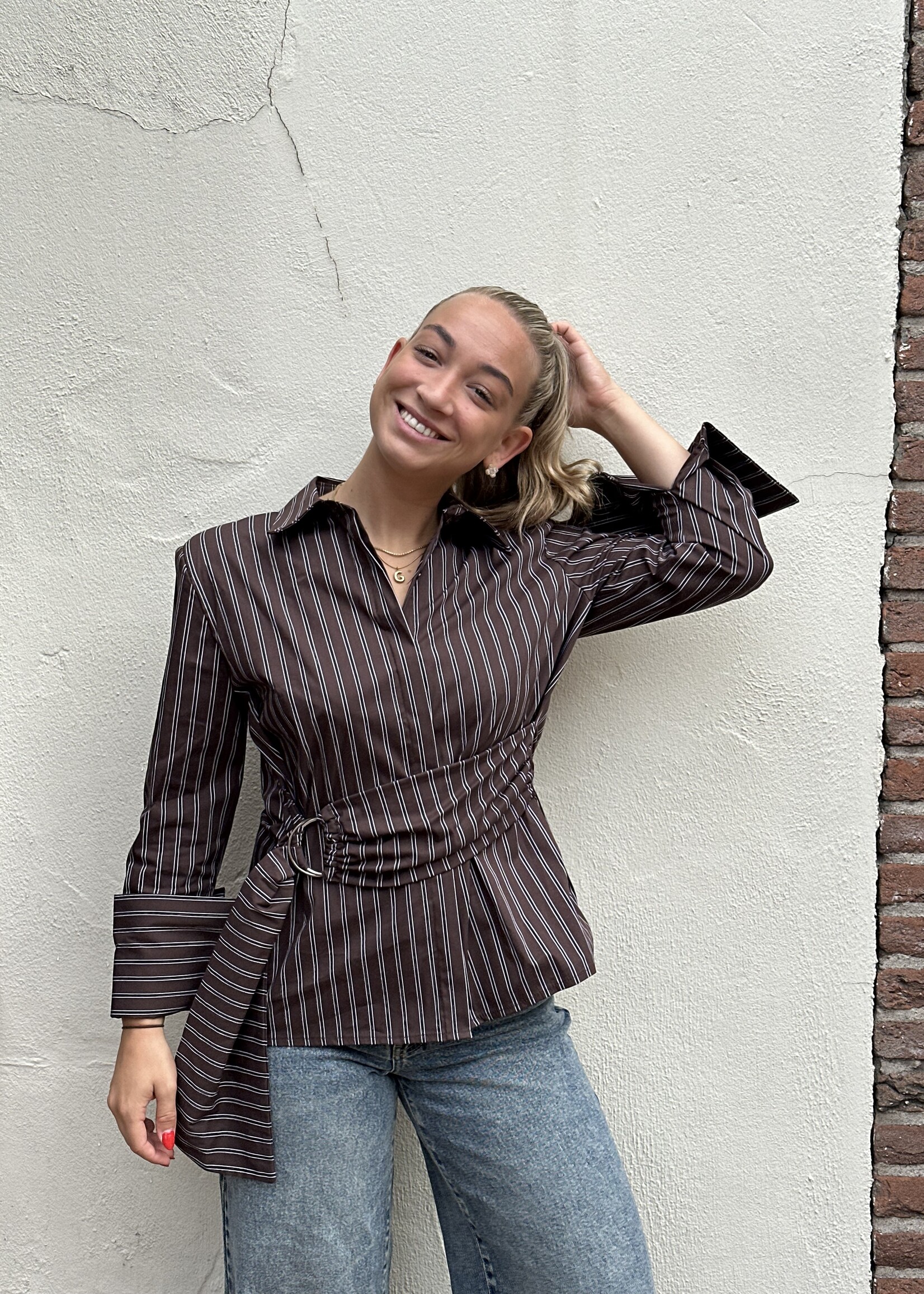 Ambika Blouse strik - bruin