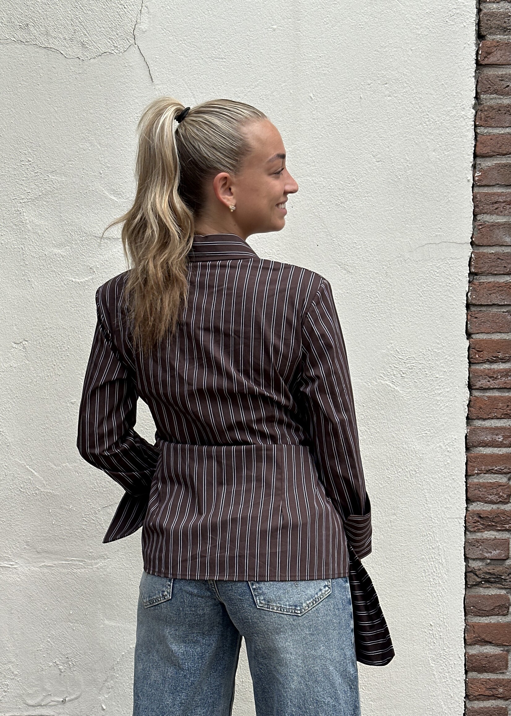 Ambika Blouse strik - bruin