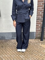 Ambika Pantalon Gris - Donkerblauw -