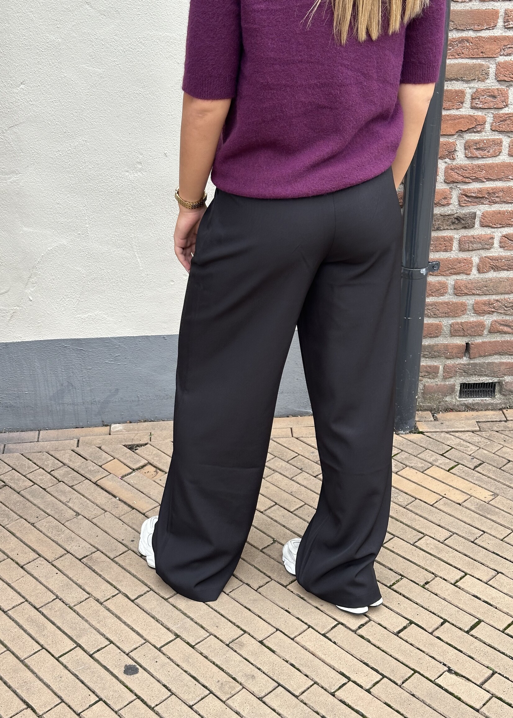 Ambika Pantalon Gris - zwart -