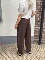 Pieces Pieces Bosella Barrel Pants - Hot Fudge