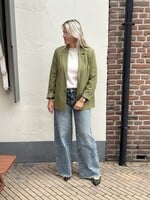 Pieces Pieces Bosella loose blazer - Sphagnum