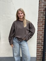 Ambika Longsleeve stripes - Bruin