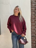 Ambika Longsleeve stripes - Bordeaux