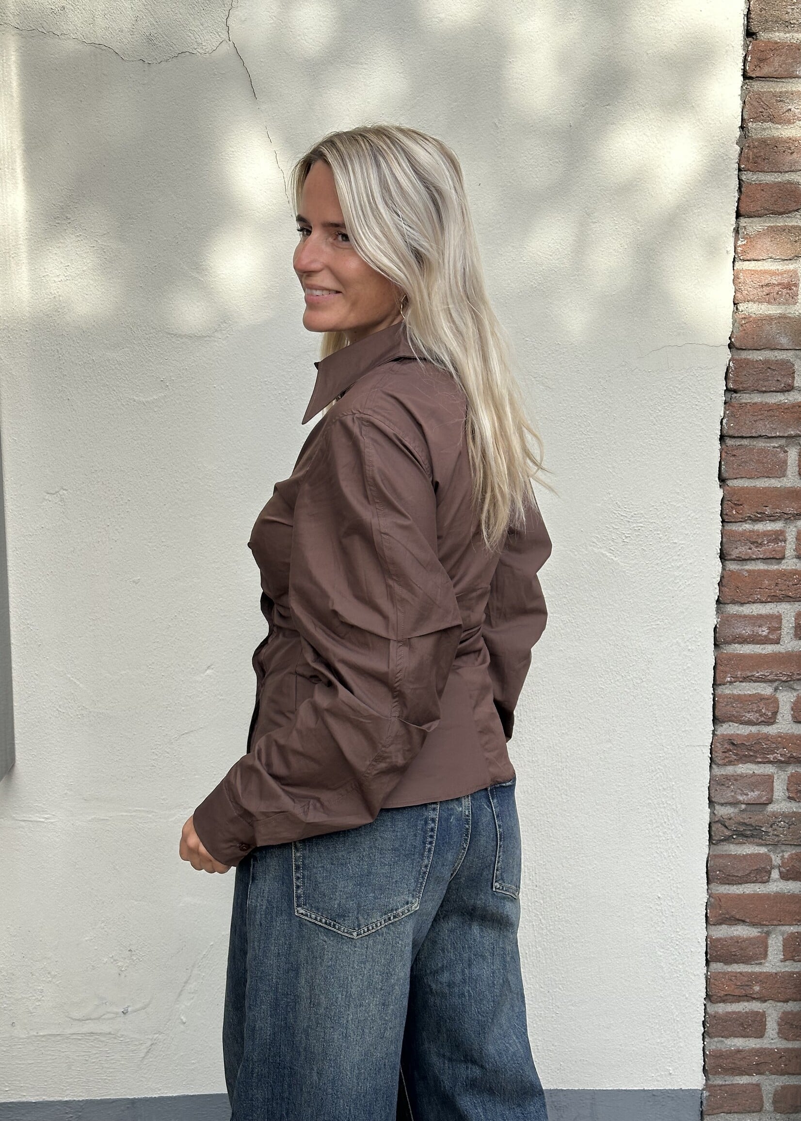 Blouse Pien - Bruin