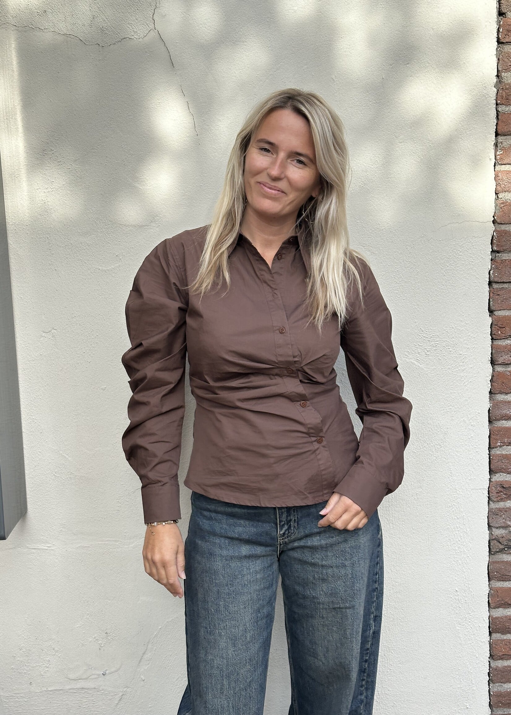 Blouse Pien - Bruin