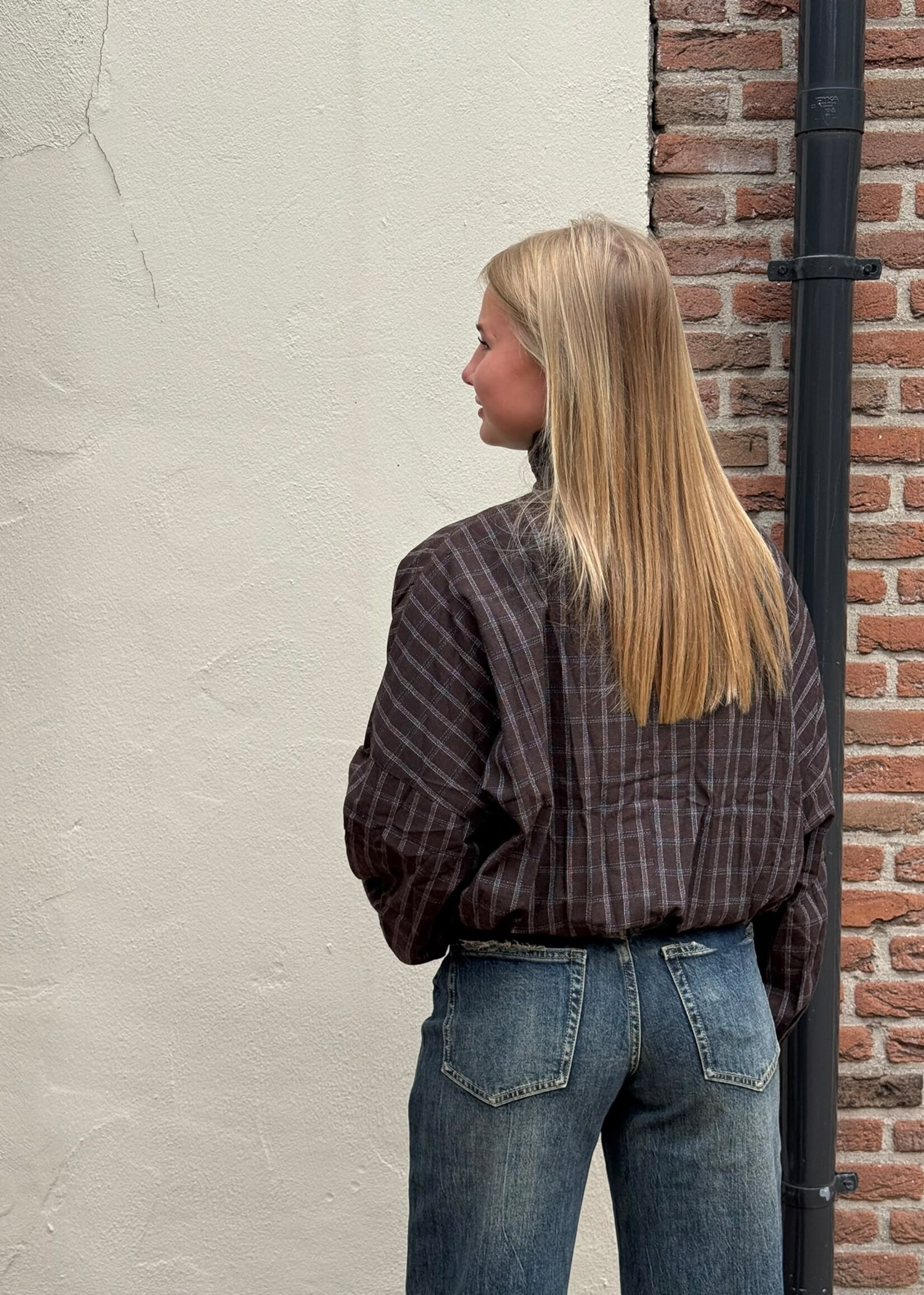 Blouse/jas ruit Bella