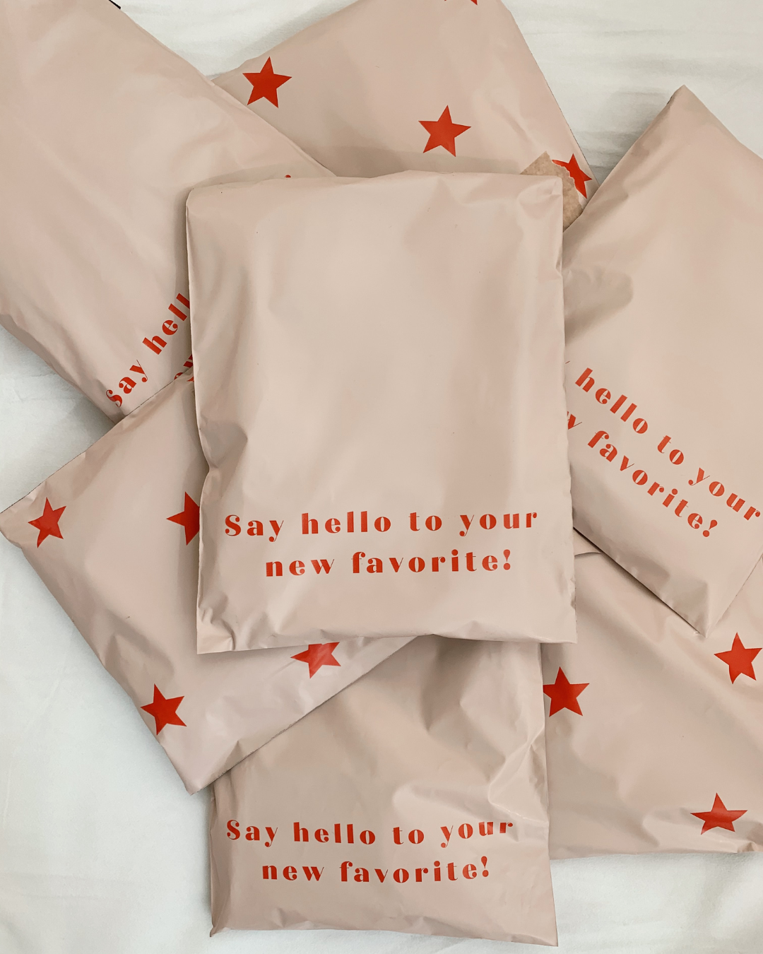 Shipping bag with quote and stars-2